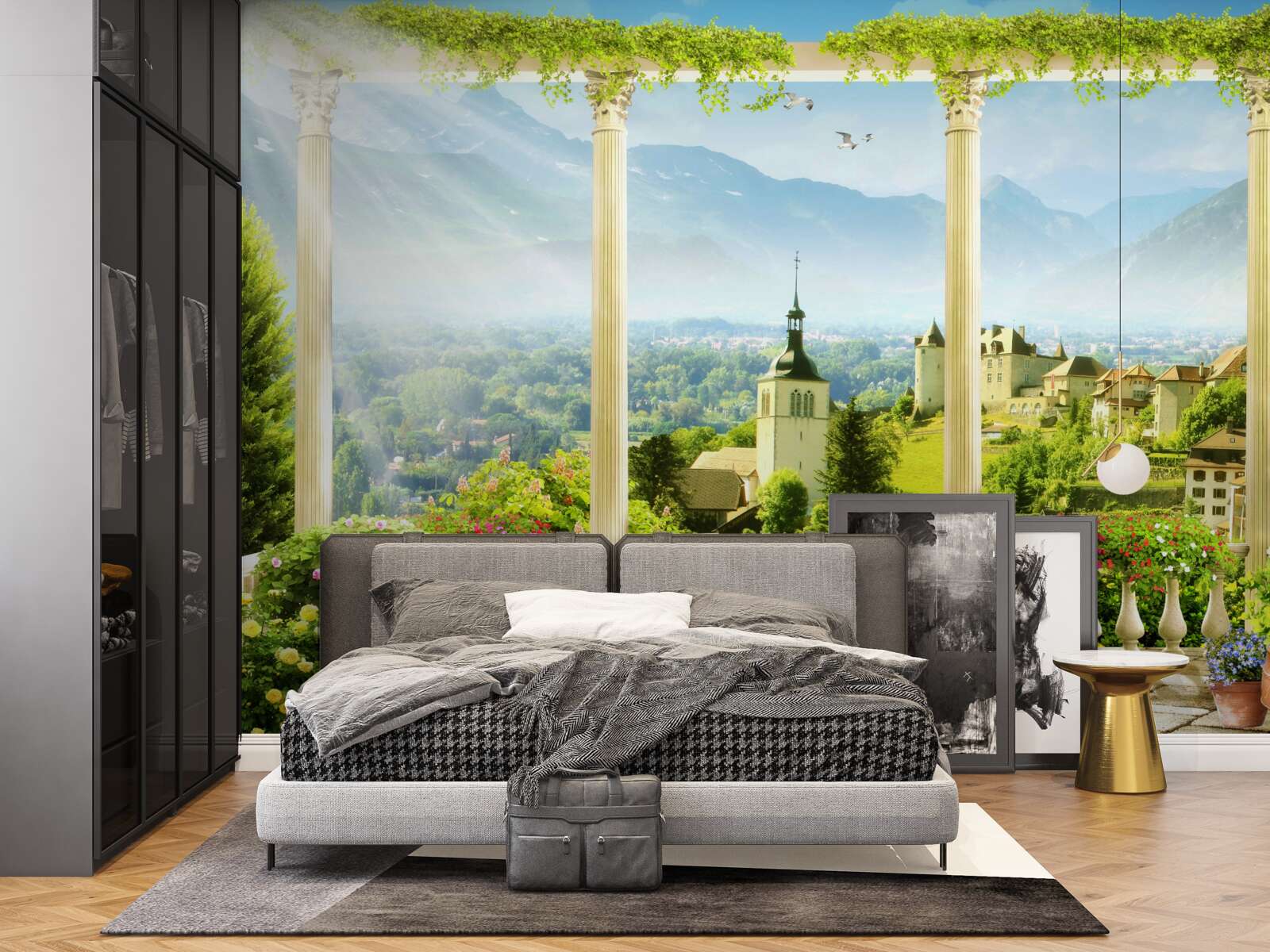 Фотошпалери вид на італію з балкона