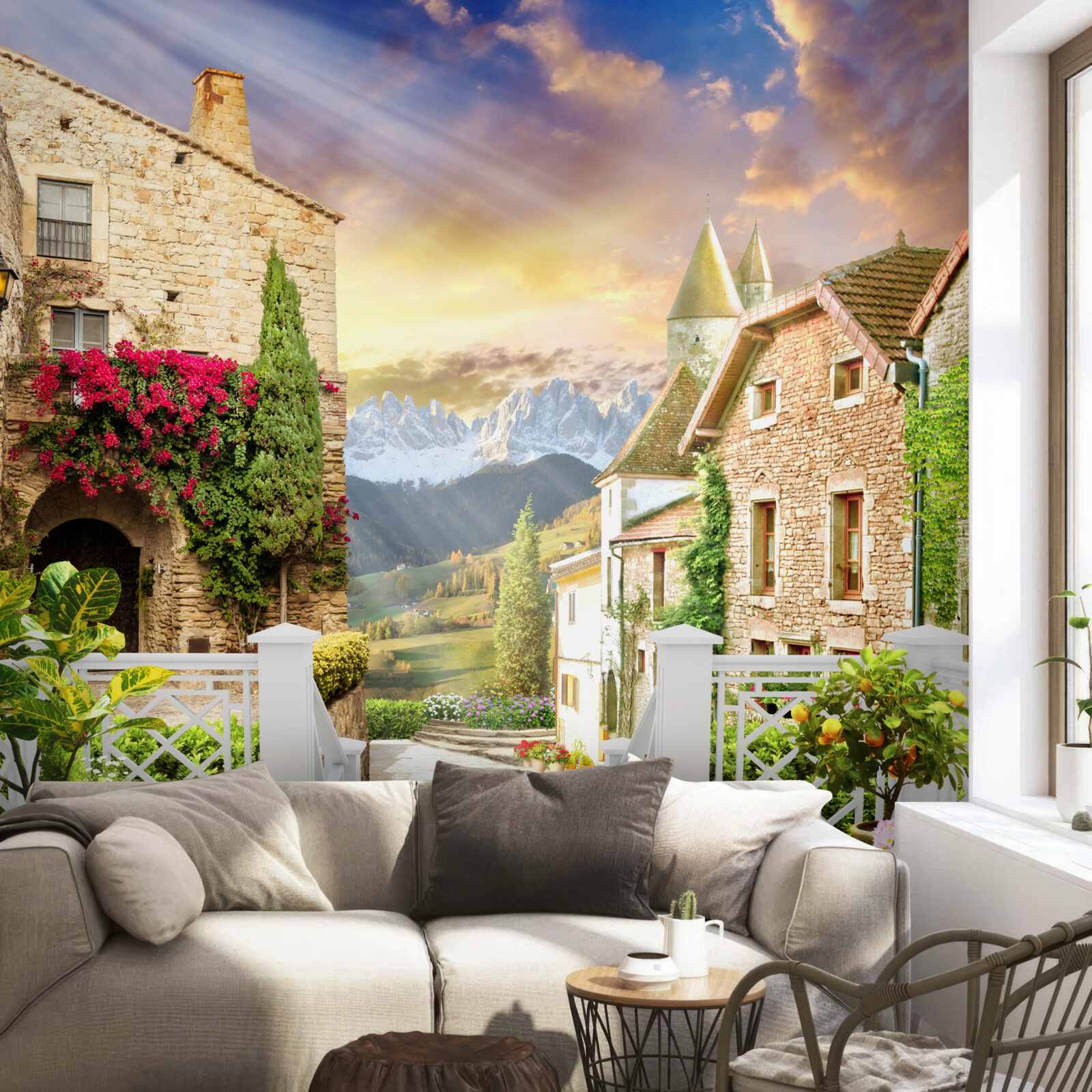 Фотошпалери веранда в стилі прованс