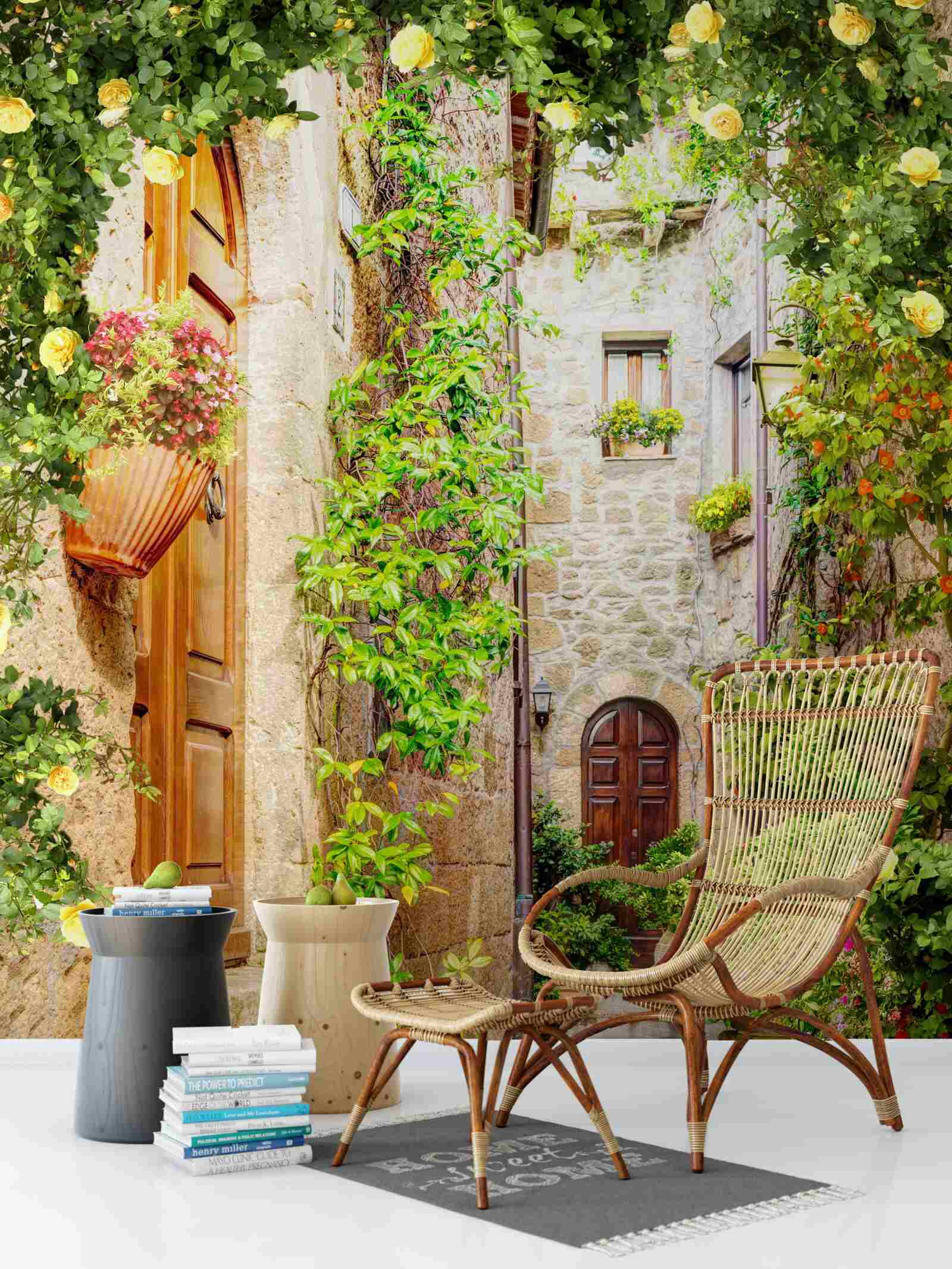 Фотошпалери вузька міська вулиця