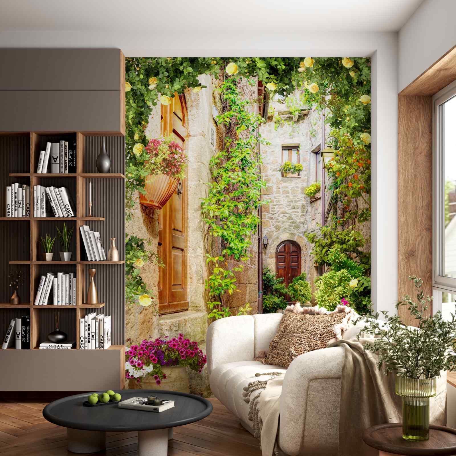 Фотошпалери вузька міська вулиця