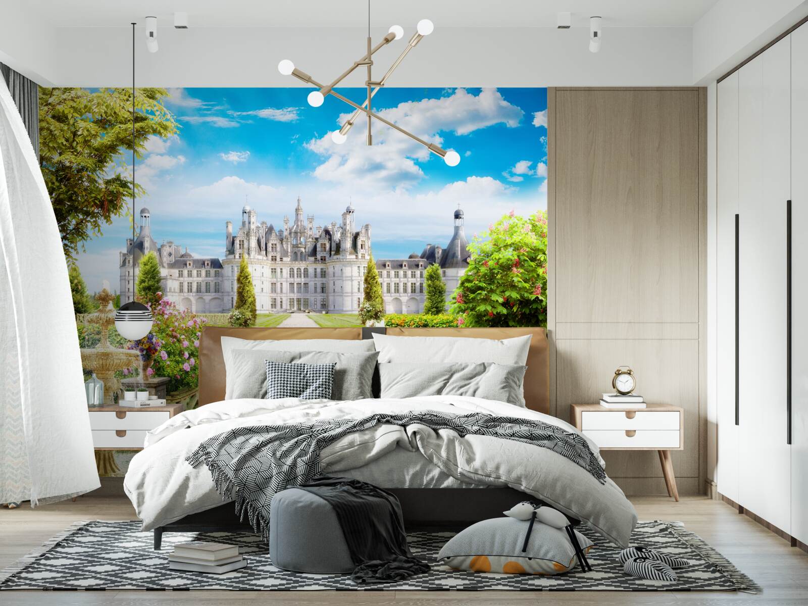 Фотошпалери сходинки, що ведуть на галявину біля замку