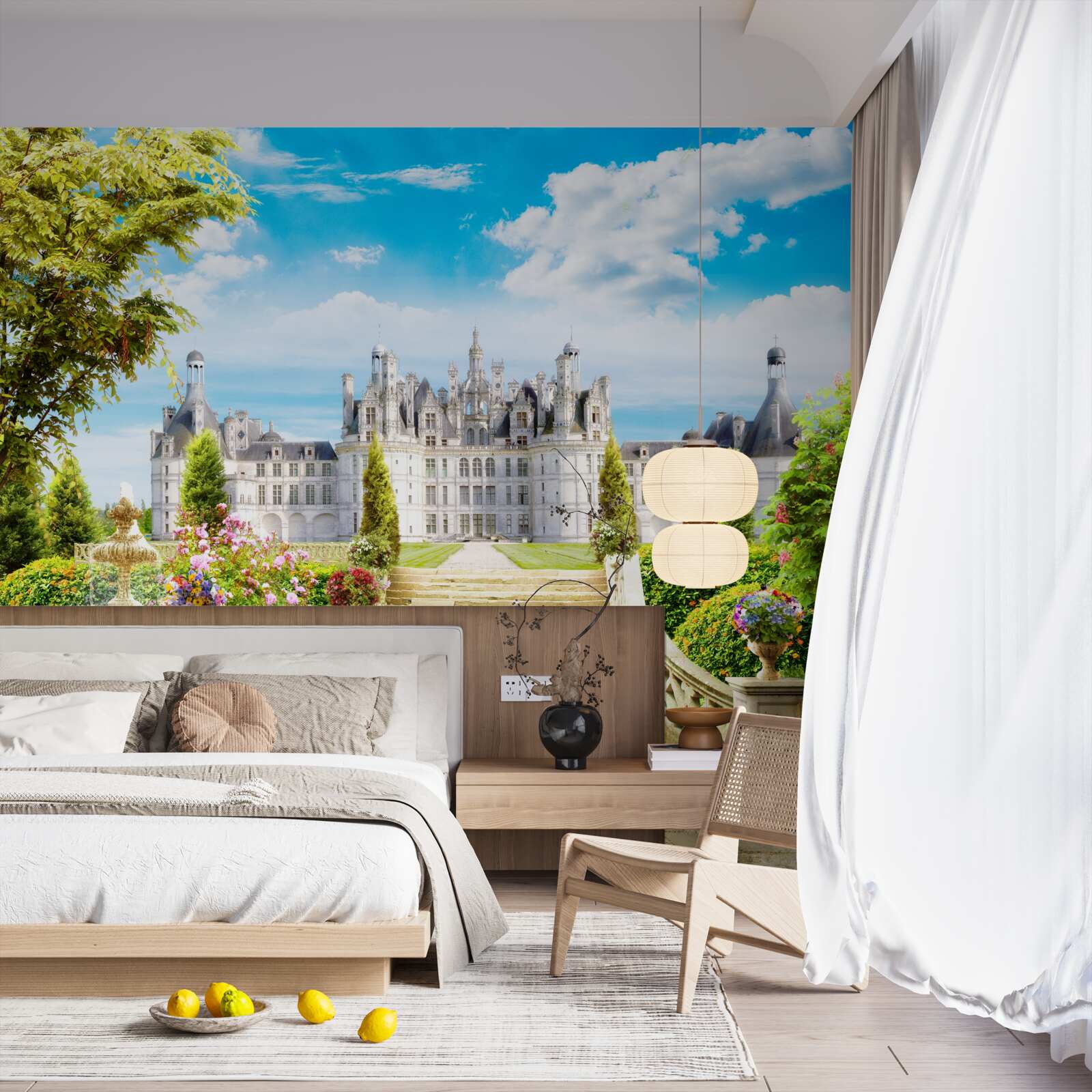 Фотошпалери сходинки, що ведуть на галявину біля замку