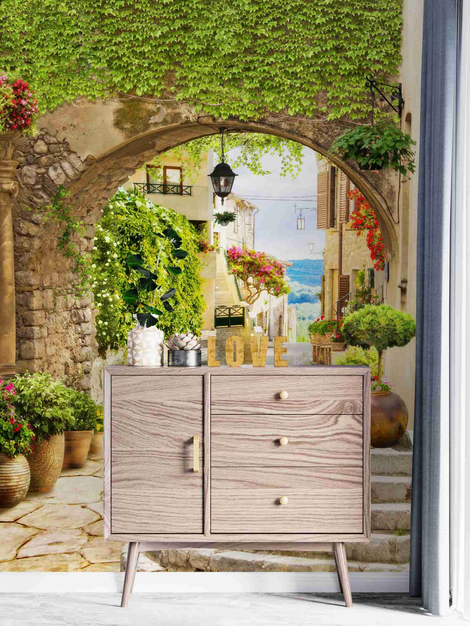 Фотошпалери доріжка від проспекту до моря