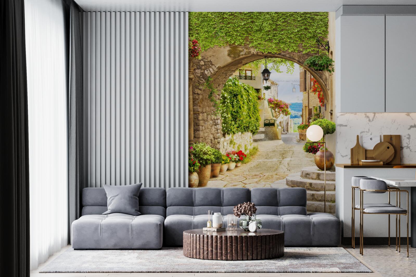 Фотошпалери доріжка від проспекту до моря