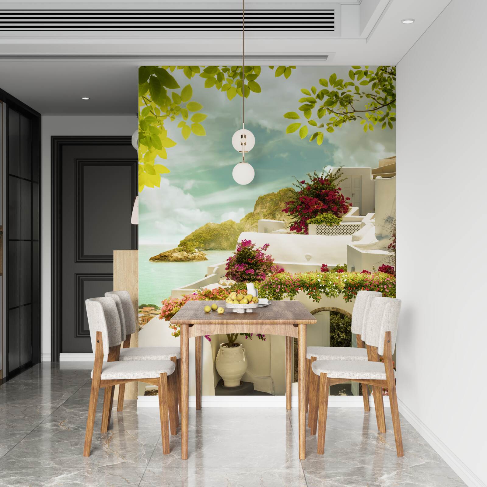 Фотошпалери білі грецькі будівлі