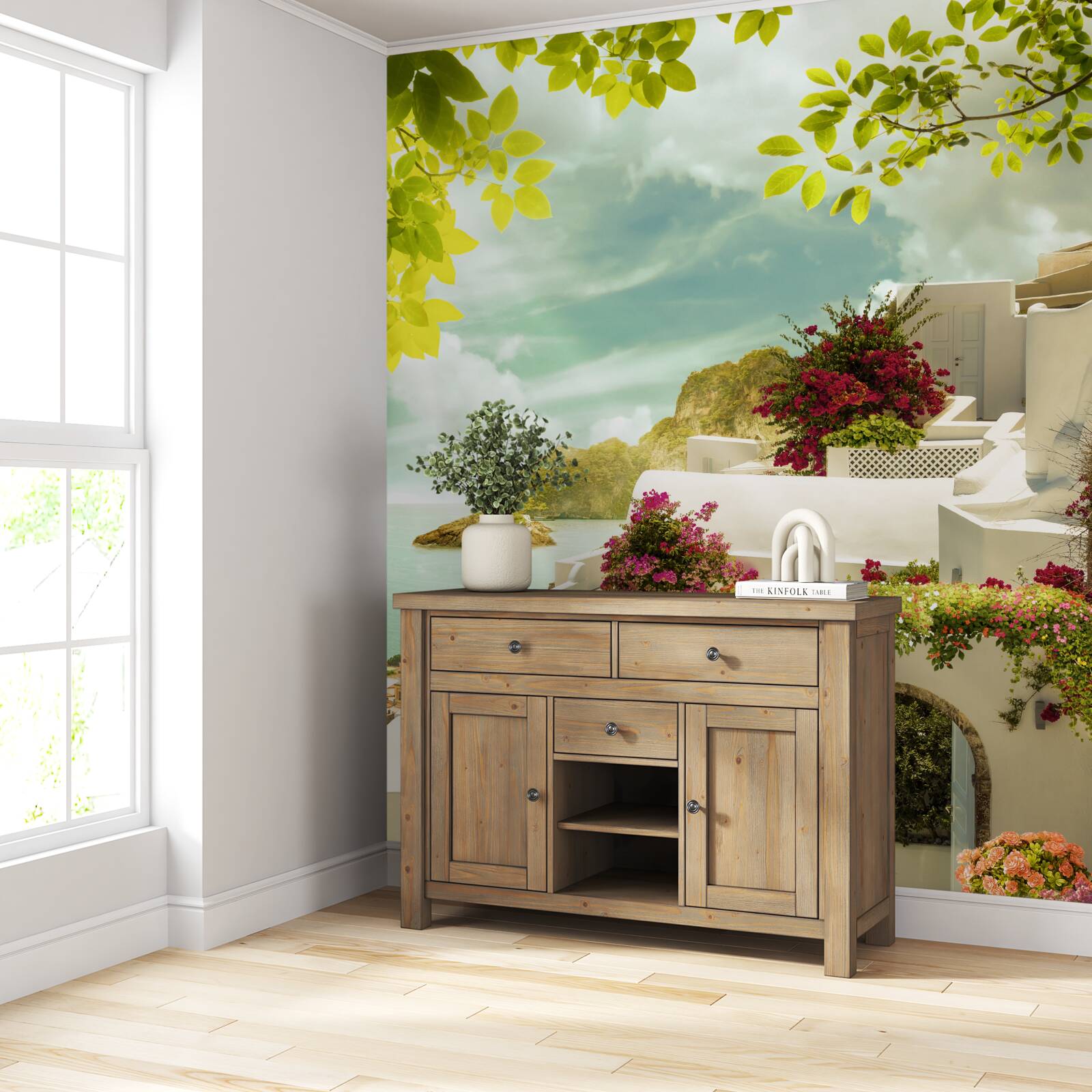 Фотошпалери білі грецькі будівлі