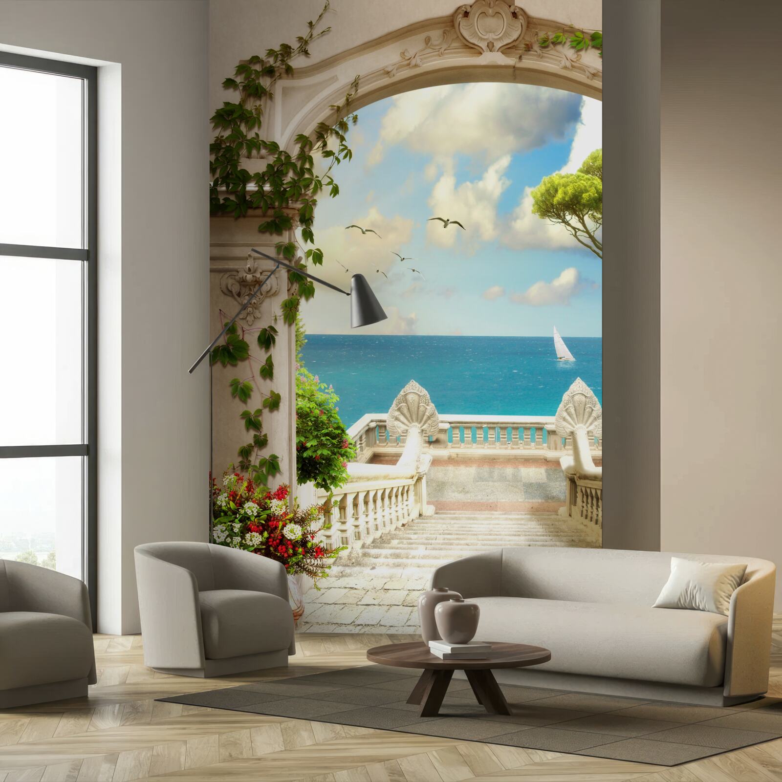 Фотошпалери перехід до місця з чудовим видом на море