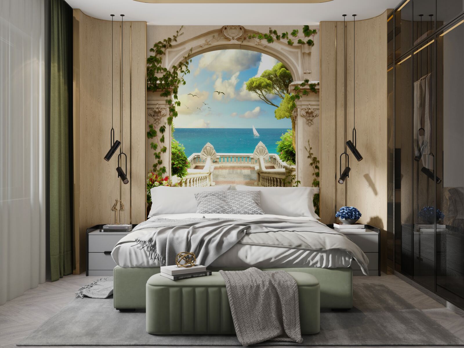 Фотошпалери перехід до місця з чудовим видом на море