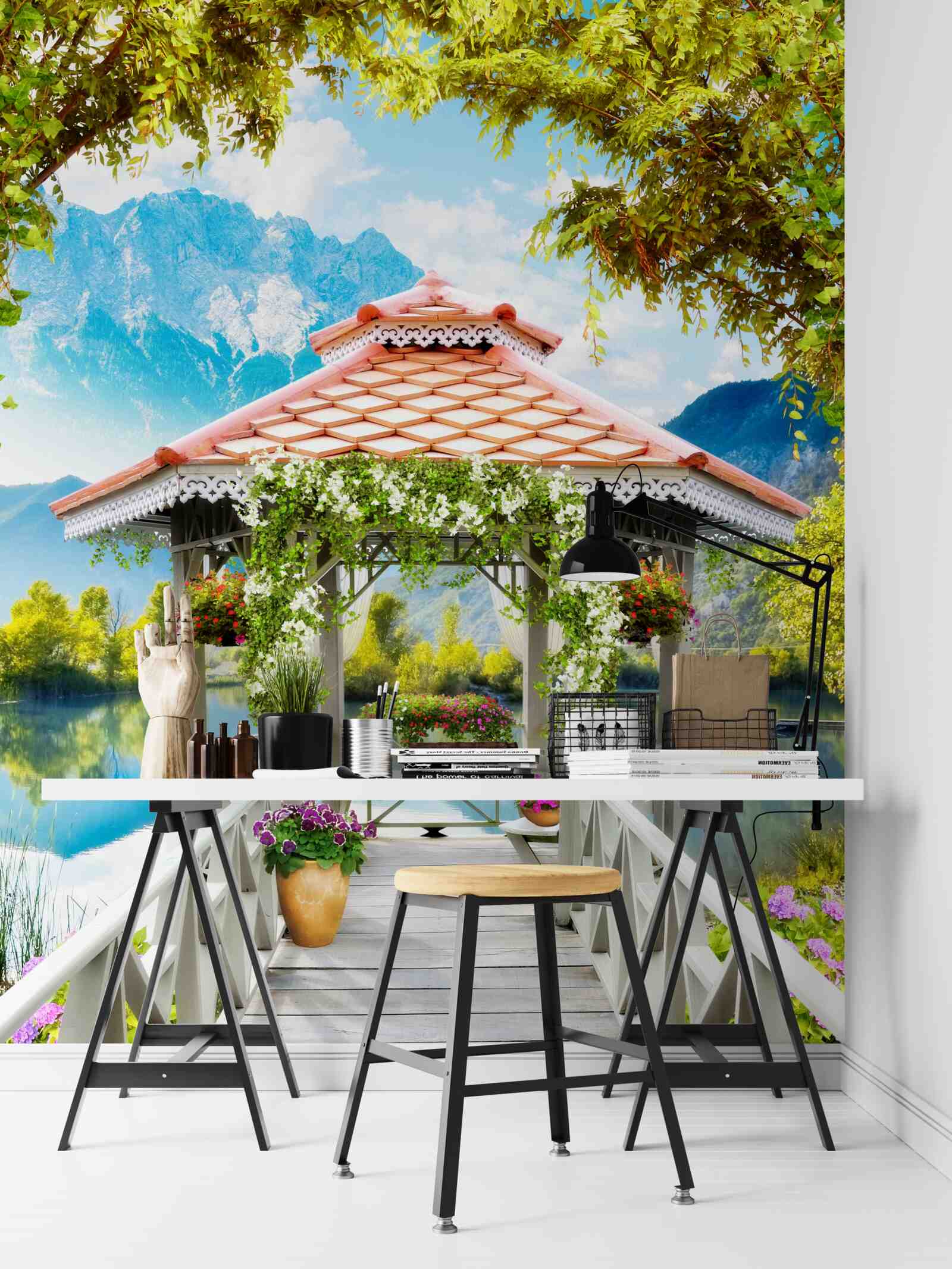 Фотошпалери перехід до павільйону