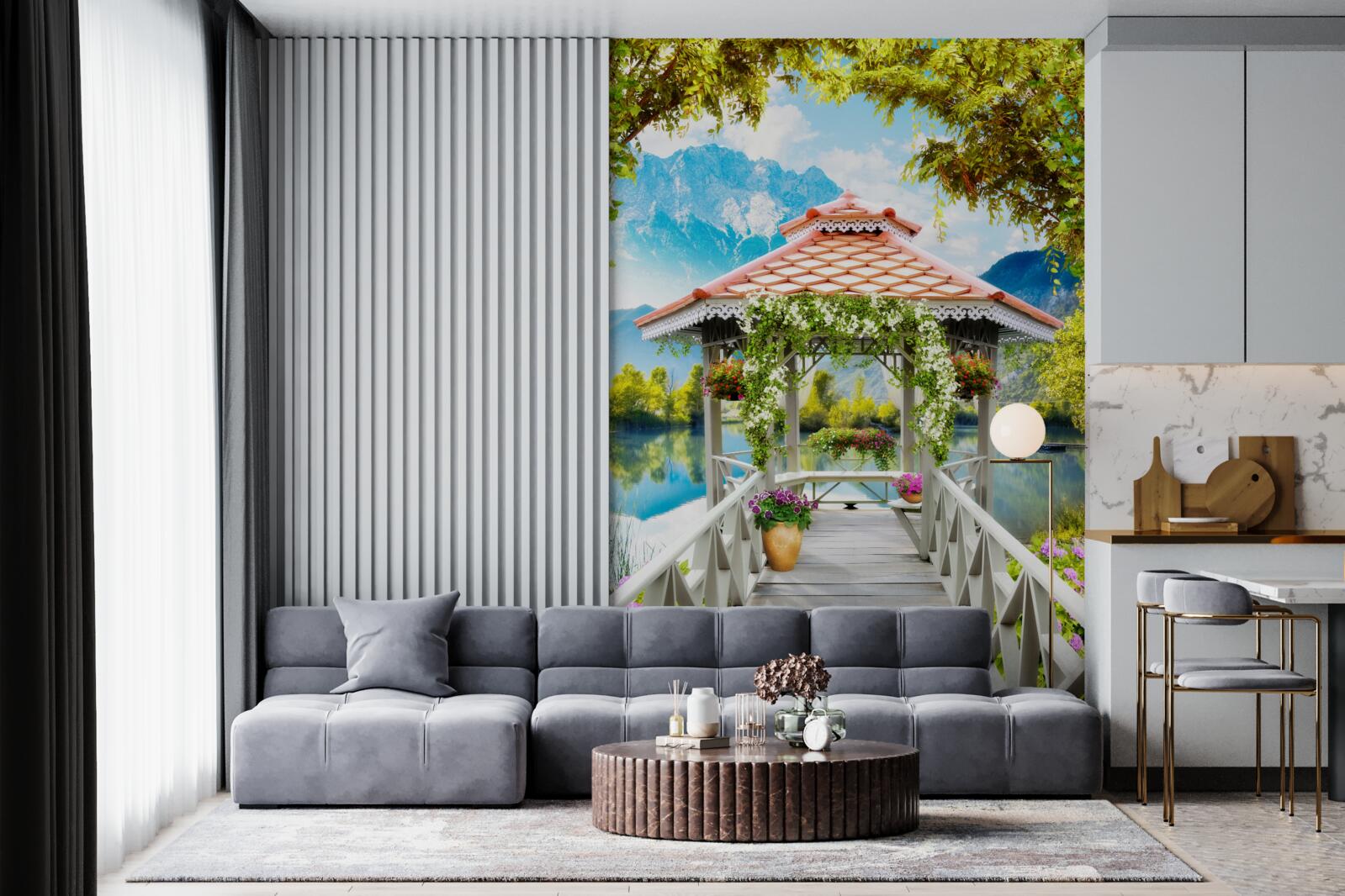 Фотошпалери перехід до павільйону