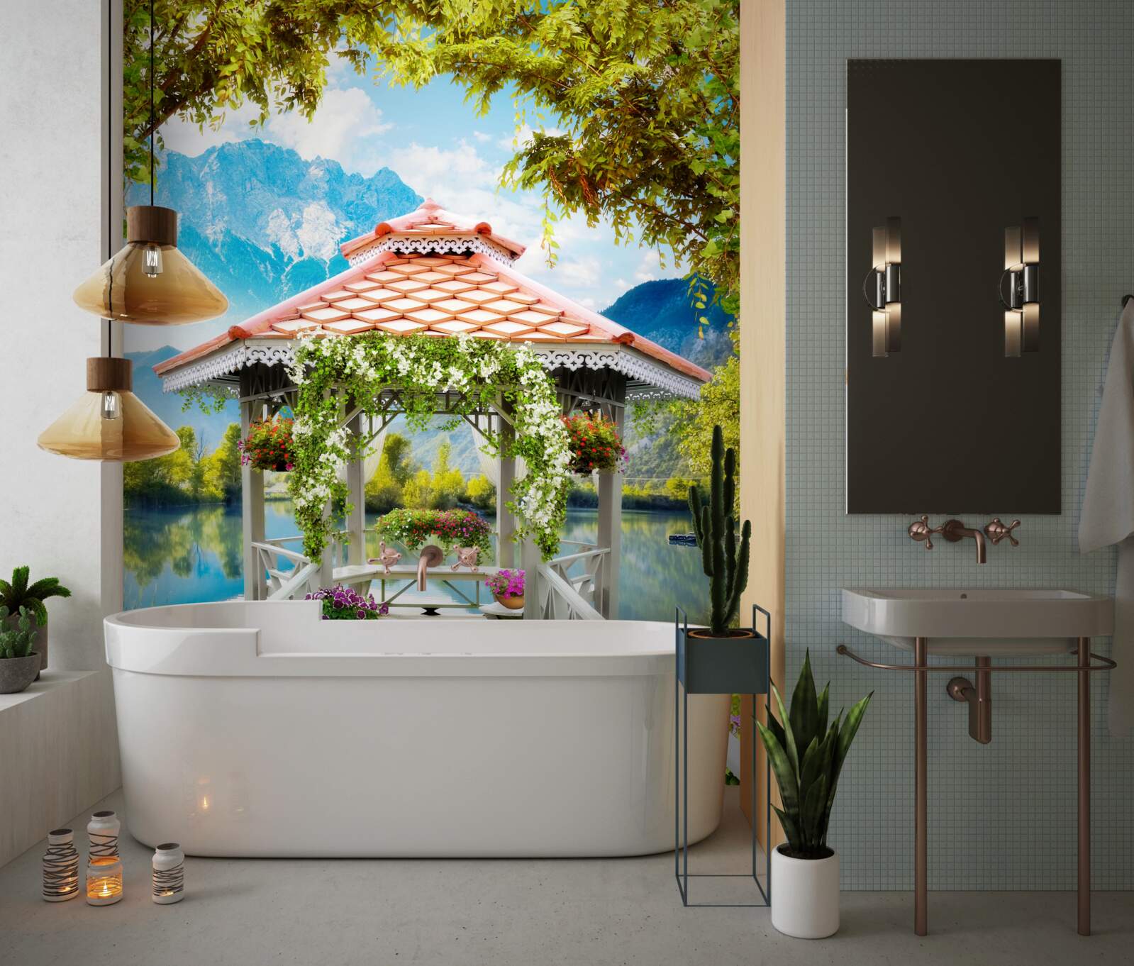 Фотошпалери перехід до павільйону