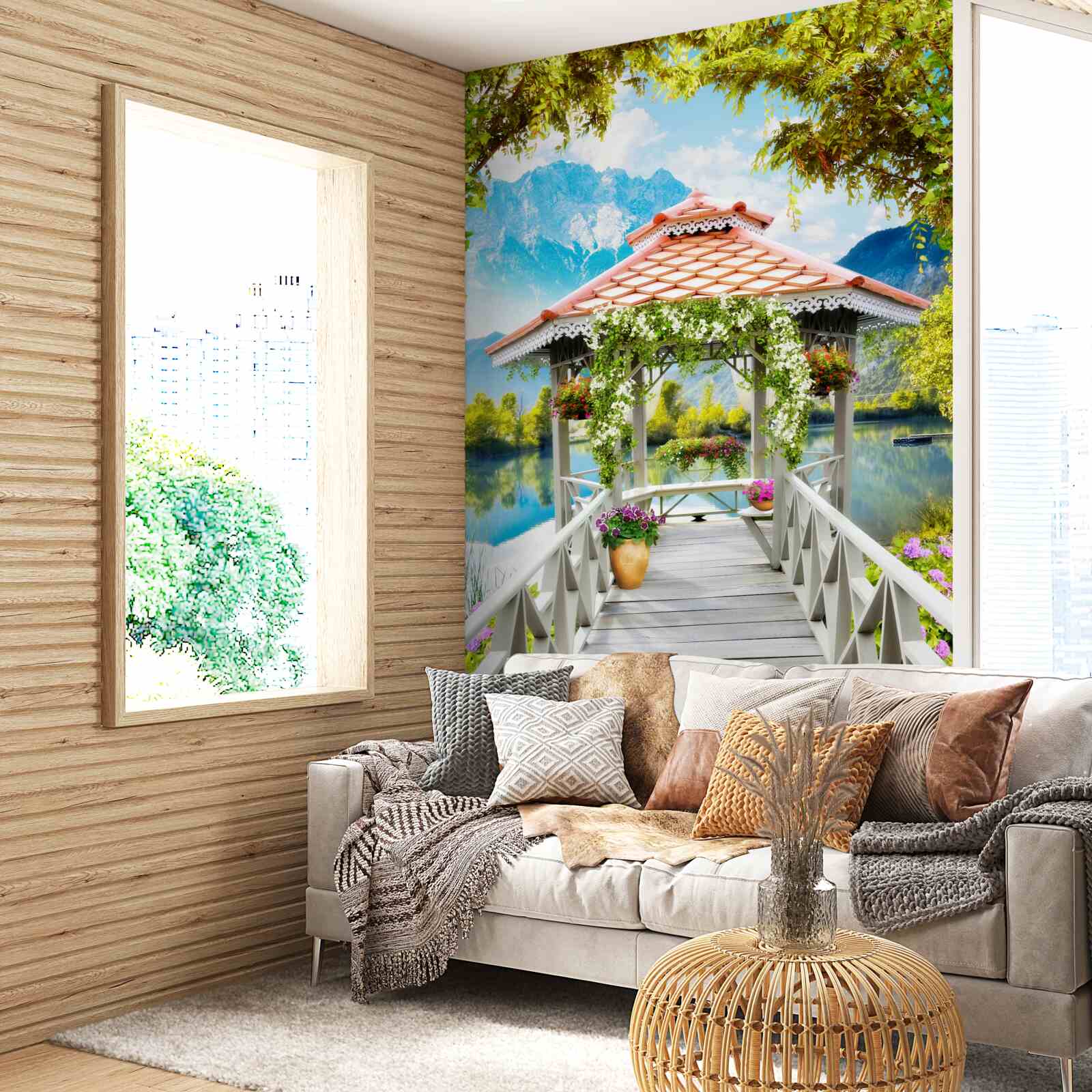 Фотошпалери перехід до павільйону