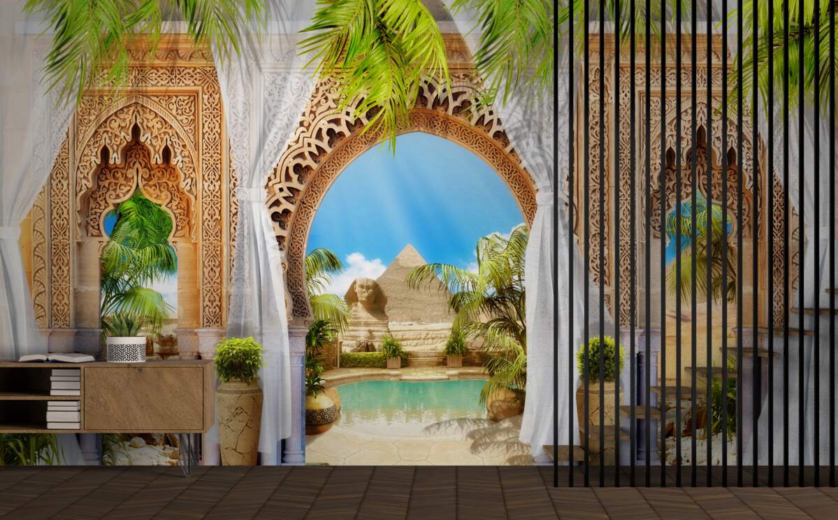 Фотошпалери палац у східному стилі