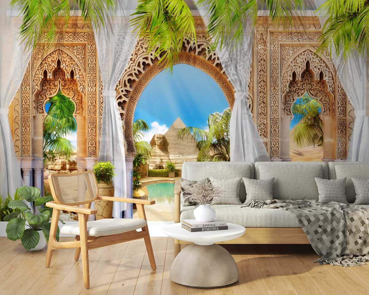 Фотошпалери палац у східному стилі