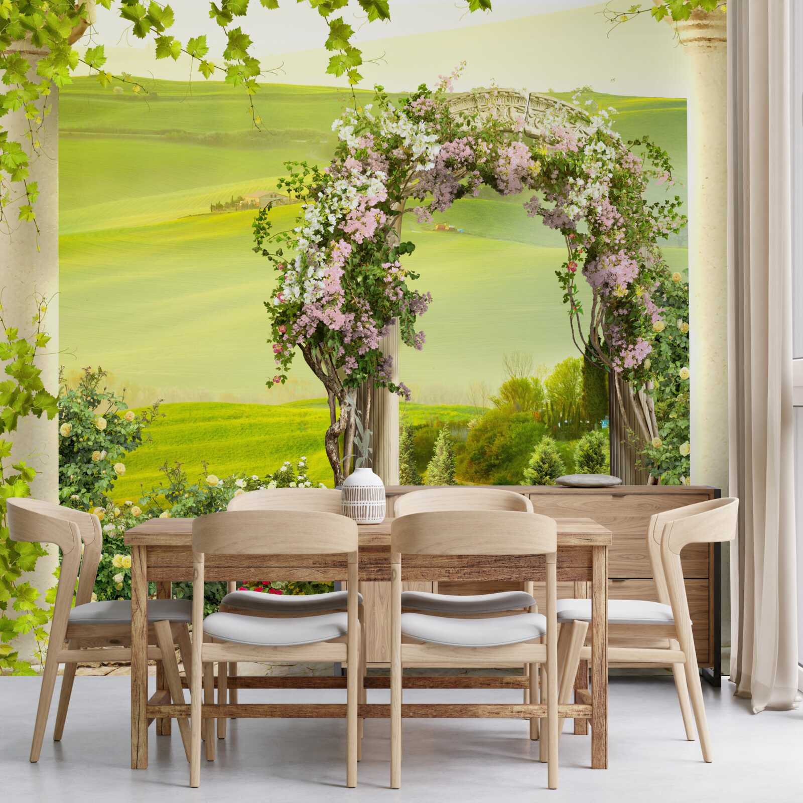 Фотошпалери квітучі сади