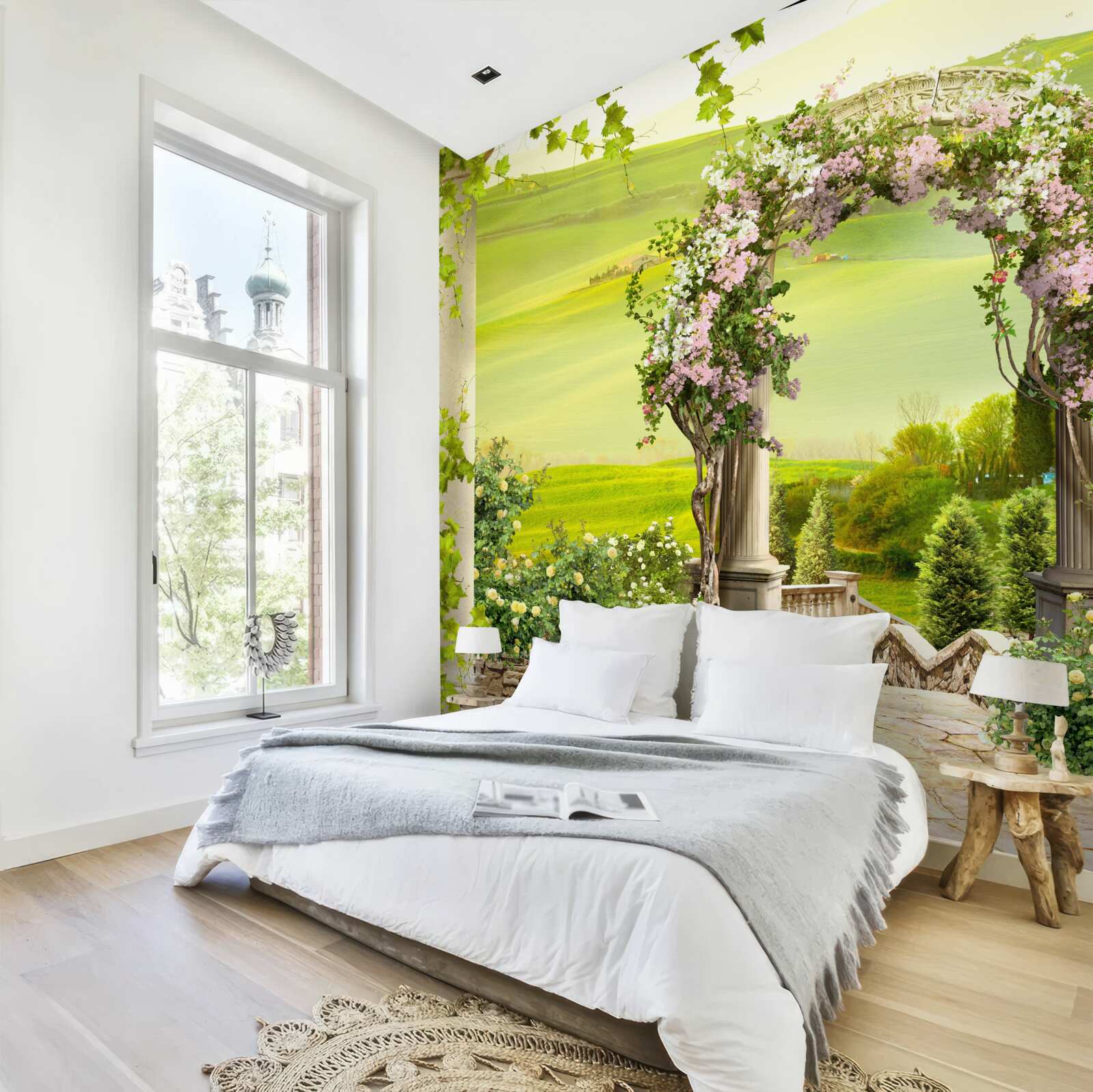 Фотошпалери квітучі сади