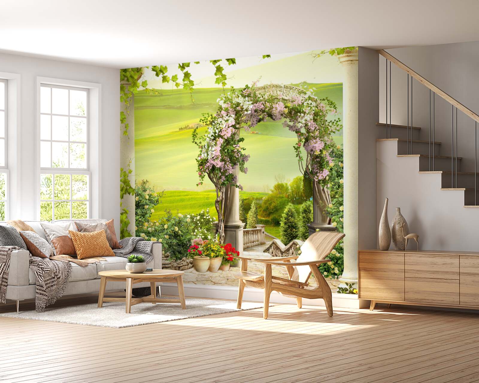 Фотошпалери квітучі сади