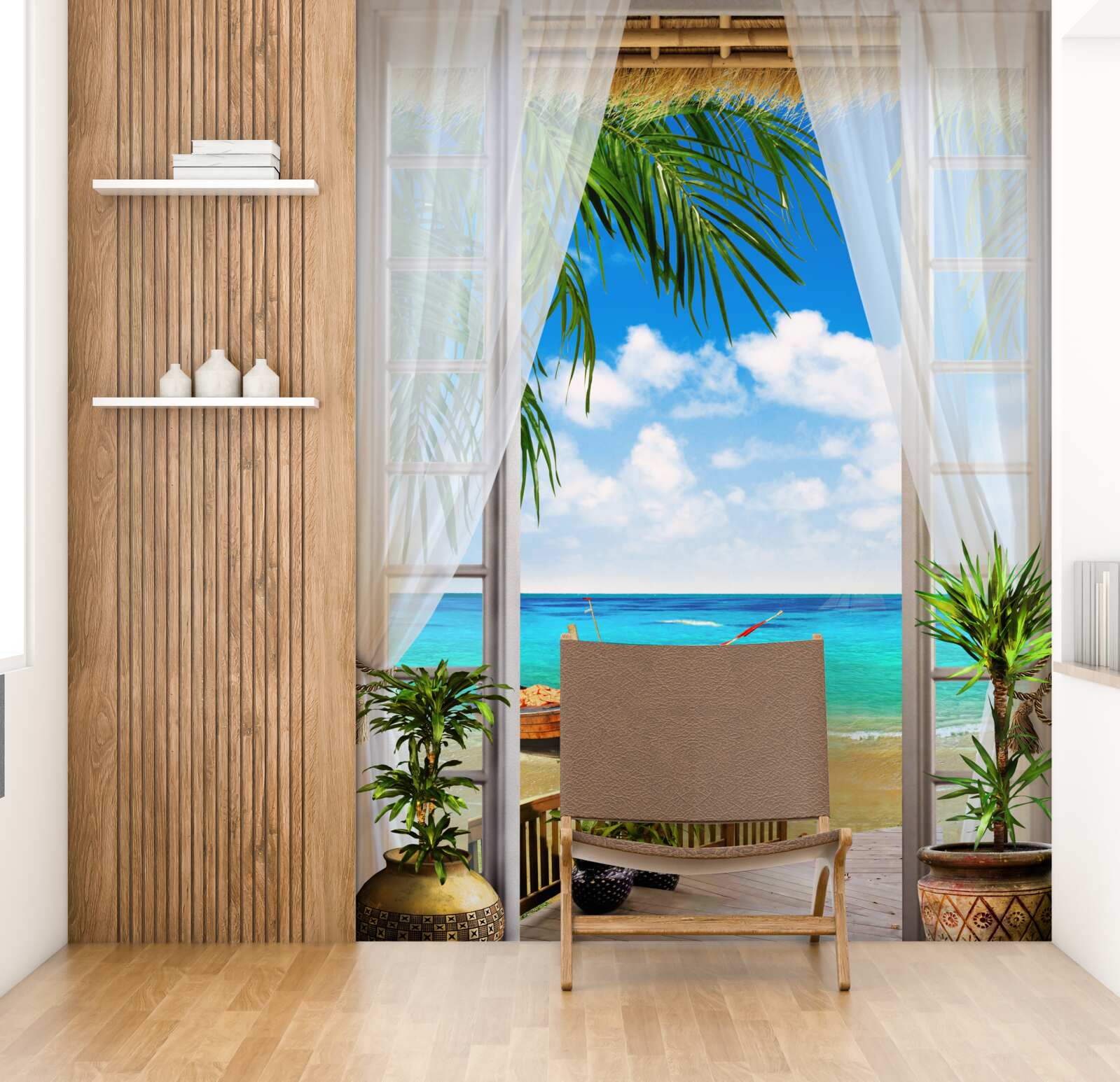 Фотошпалери доступ до моря та човнів