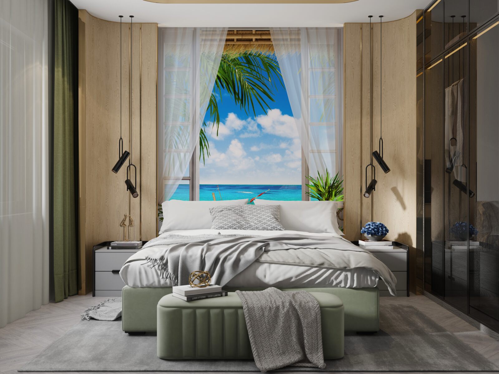 Фотошпалери доступ до моря та човнів