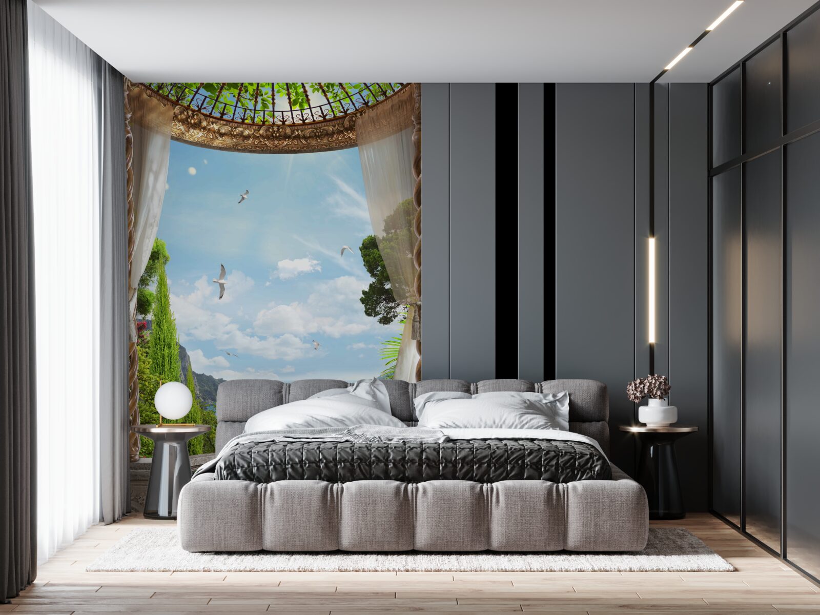 Фотошпалери чудовий вид, який відкривається з балкона