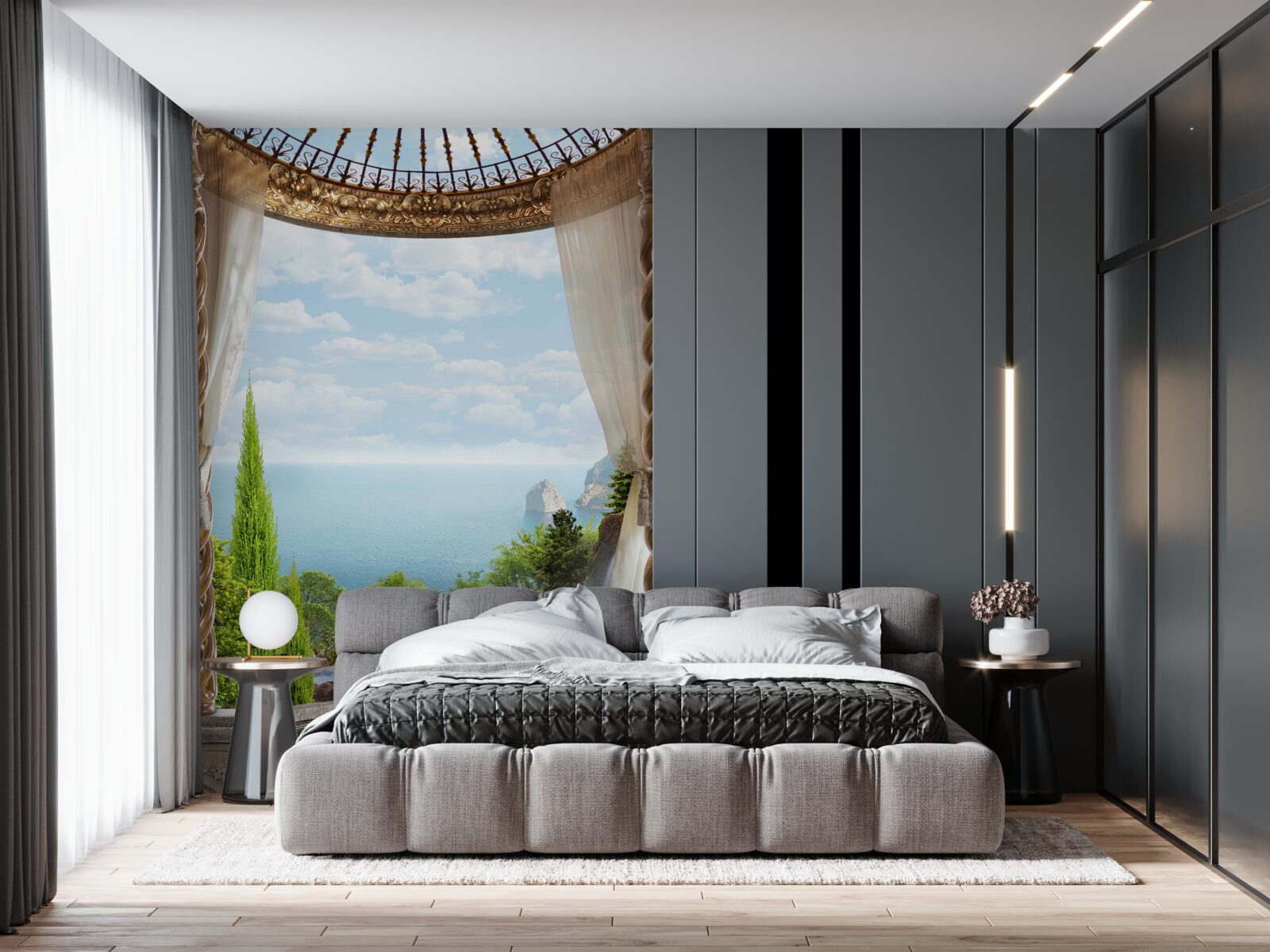 Фотошпалери балкон з чудовим видом