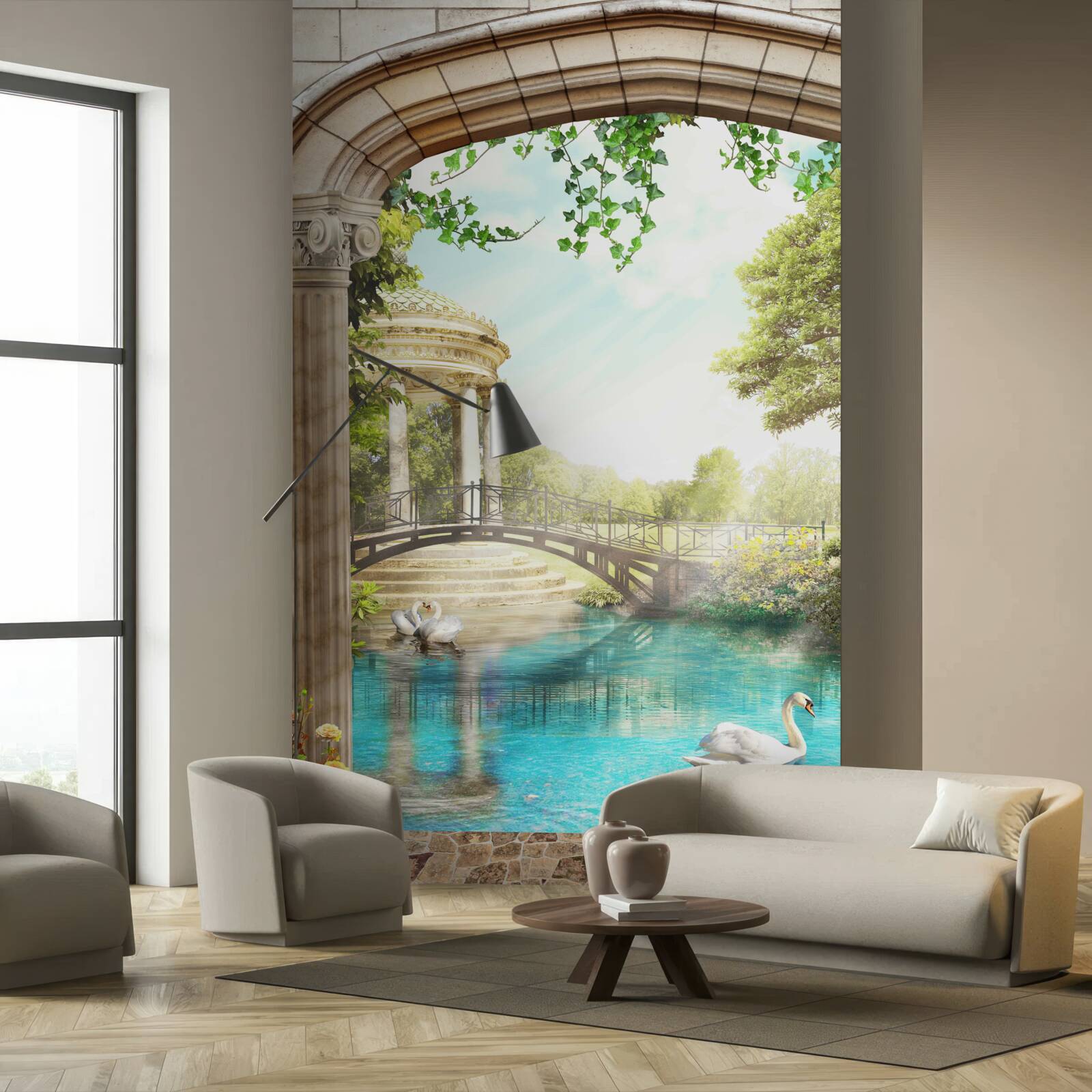 Фотошпалери Павільйон "Лебедине озеро