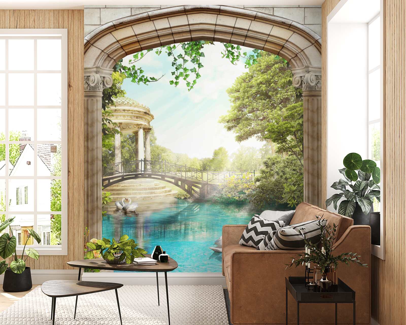 Фотошпалери Павільйон "Лебедине озеро