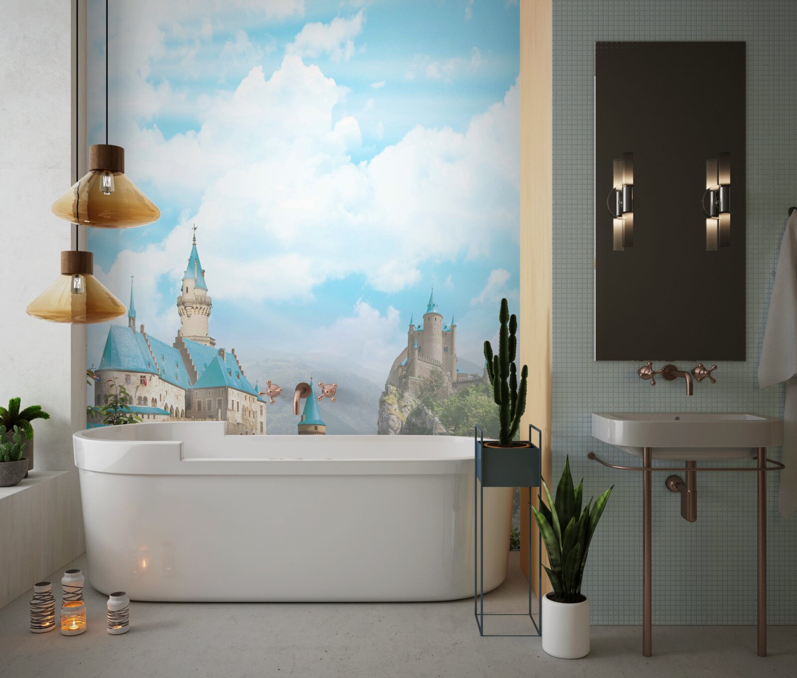 Фотошпалери зображення двох фортець