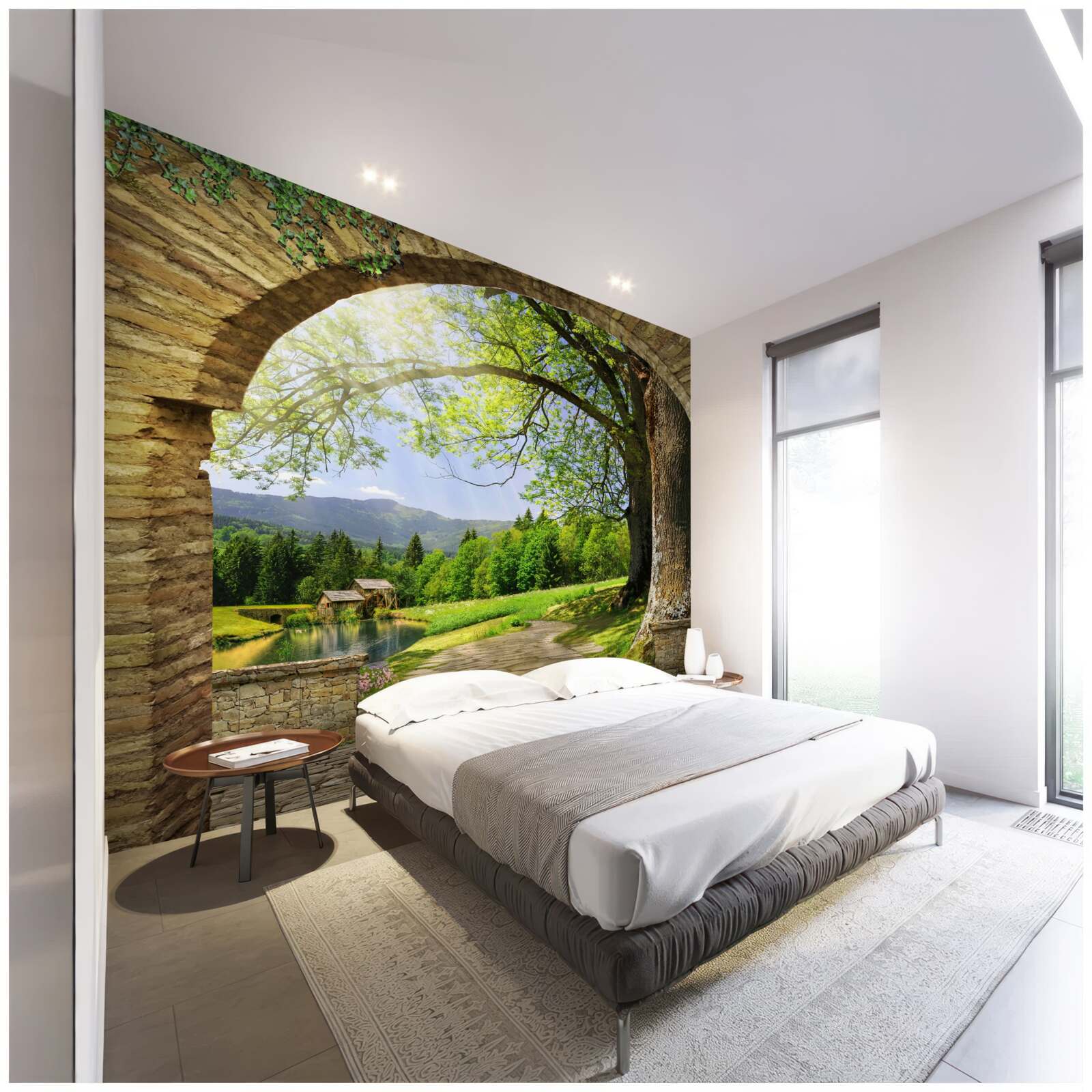 Фотошпалери вихід з арки в ліс