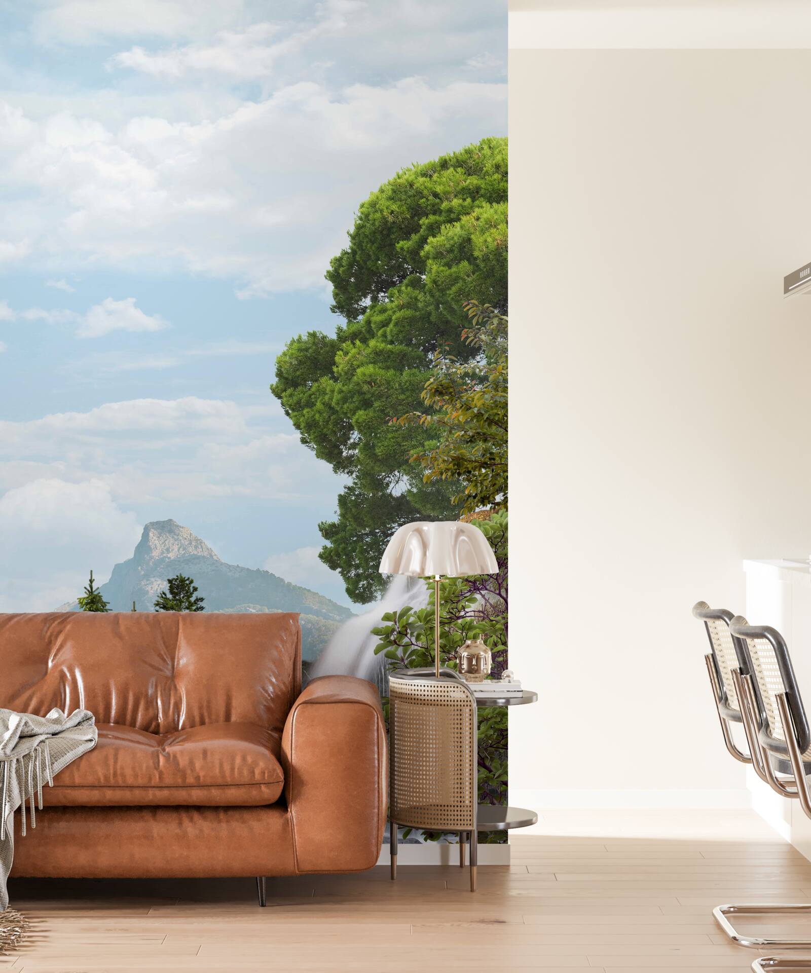 Фотошпалери величні каскадні водоспади