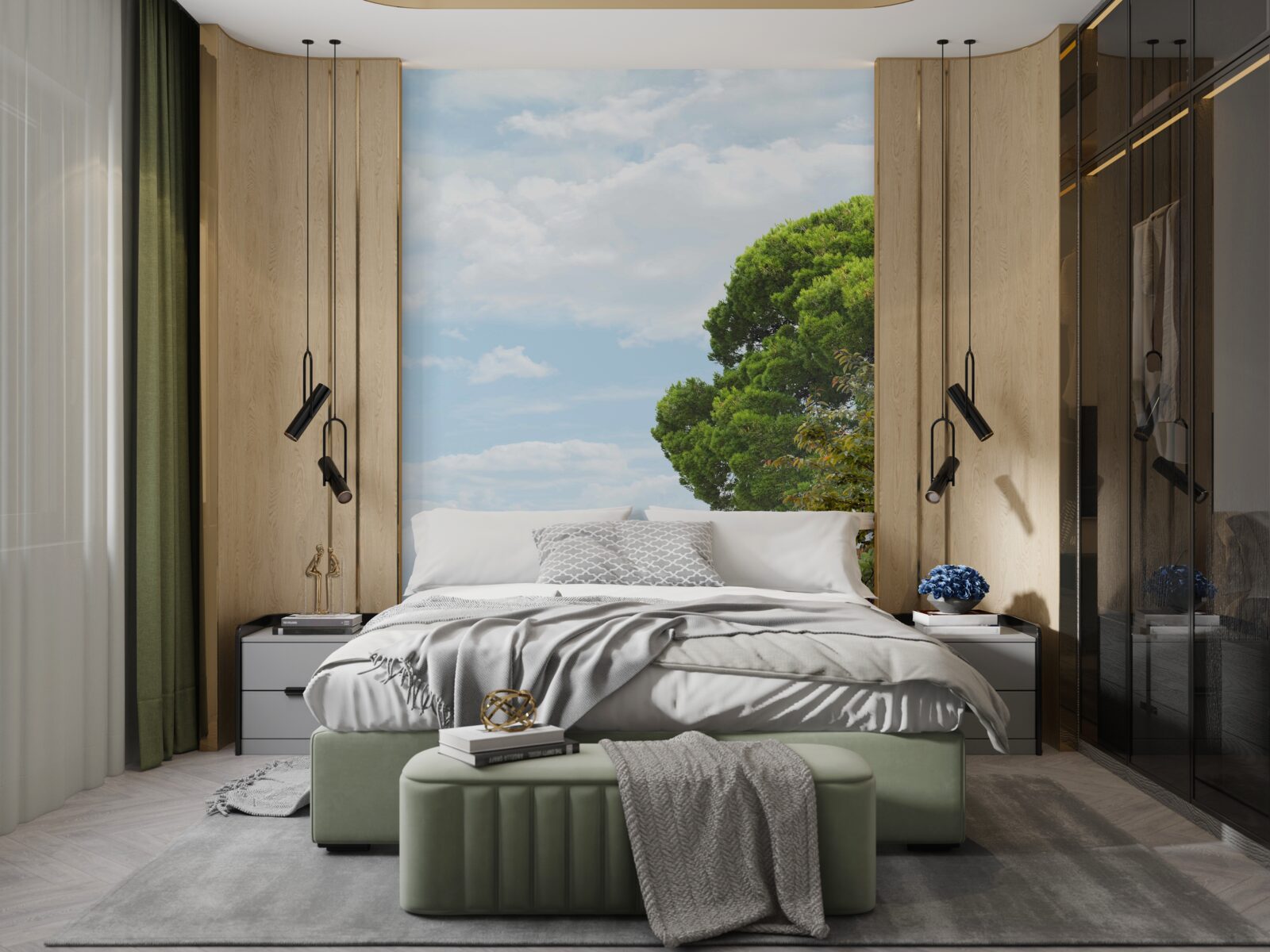 Фотошпалери величні каскадні водоспади