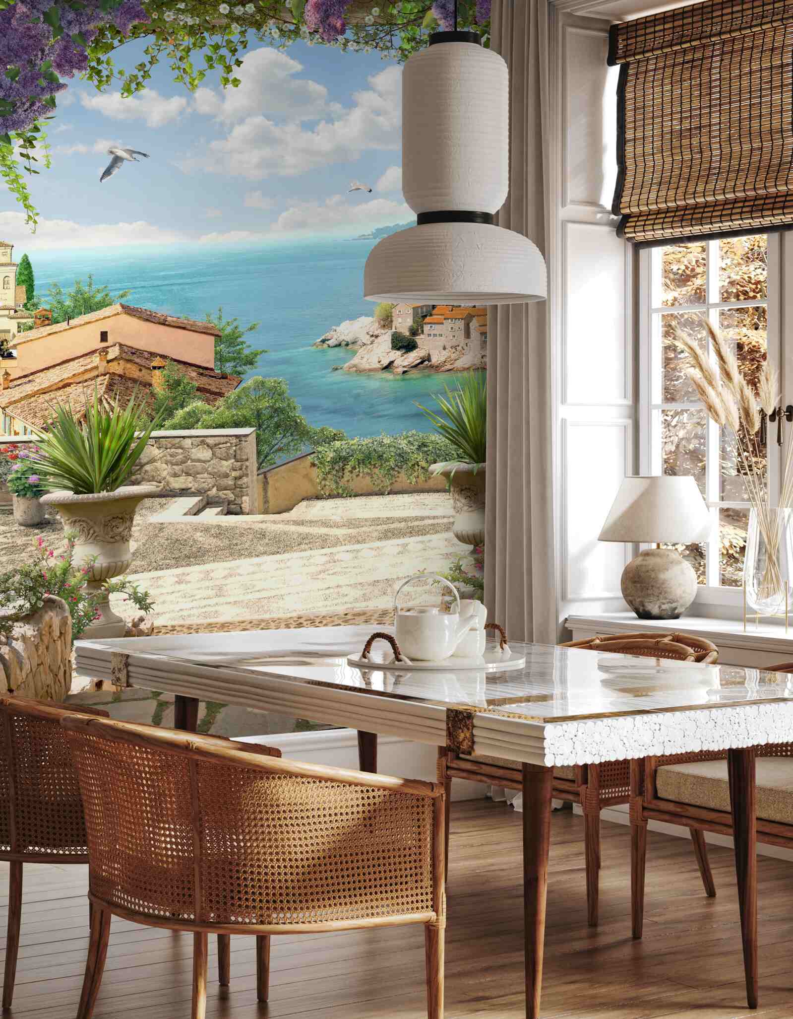 Фотошпалери чудова дорога до узбережжя