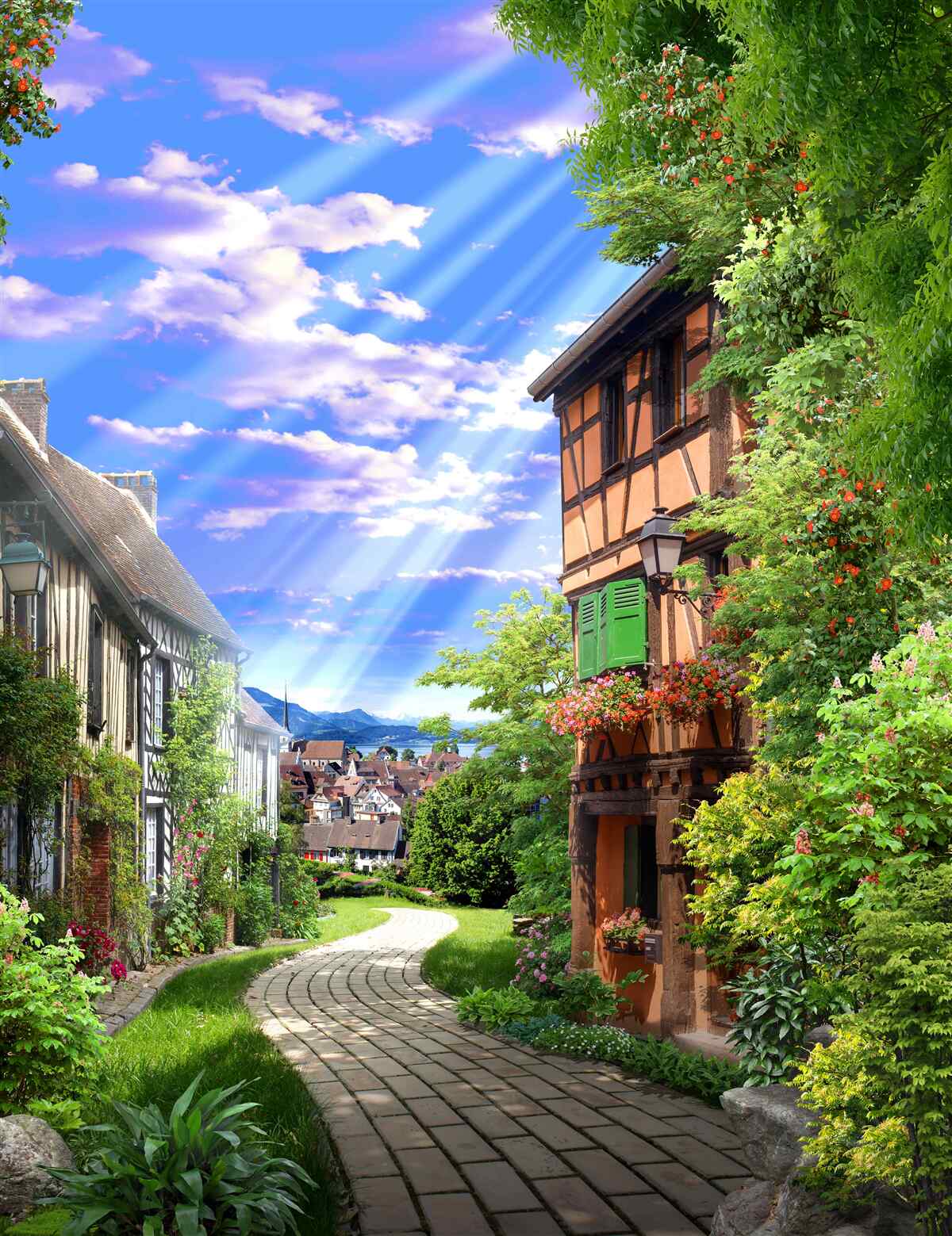 Фотошпалери зелене світло