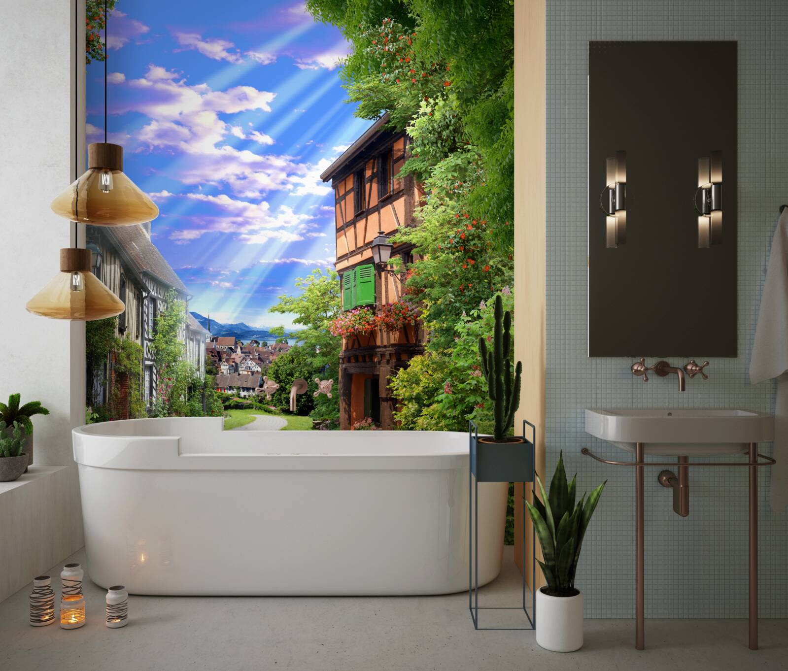 Фотошпалери зелене світло