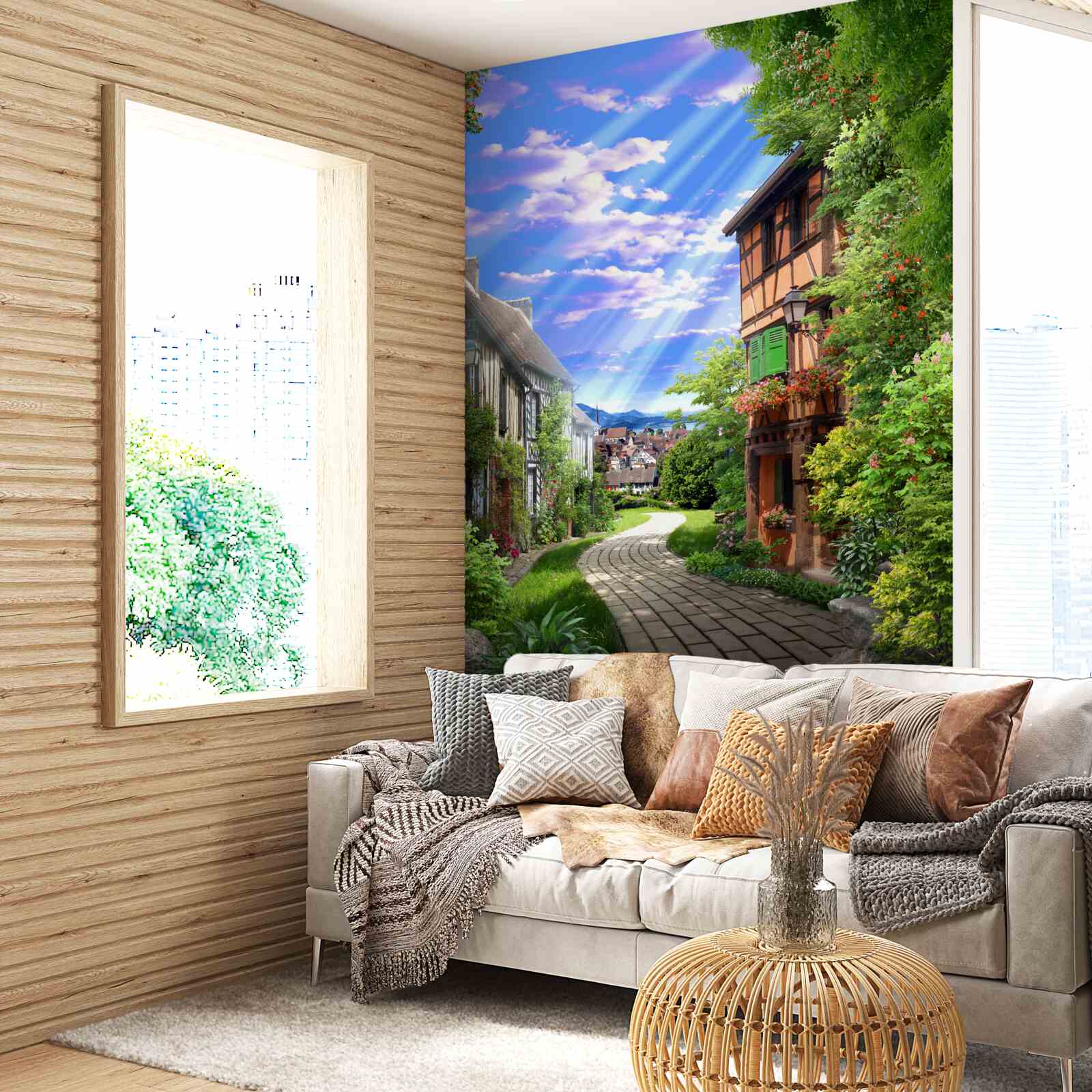 Фотошпалери зелене світло