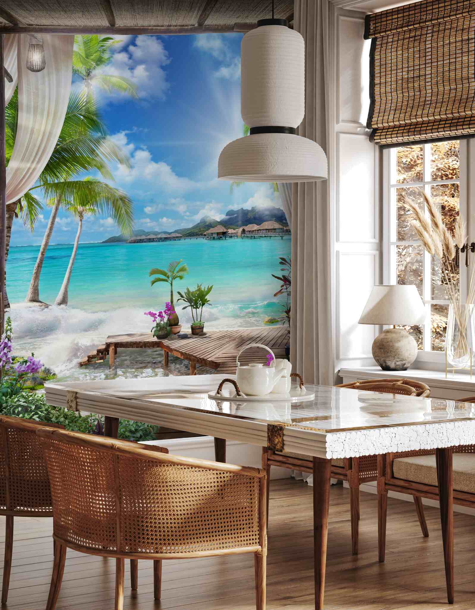 Фотошпалери красивий пляжний пейзаж