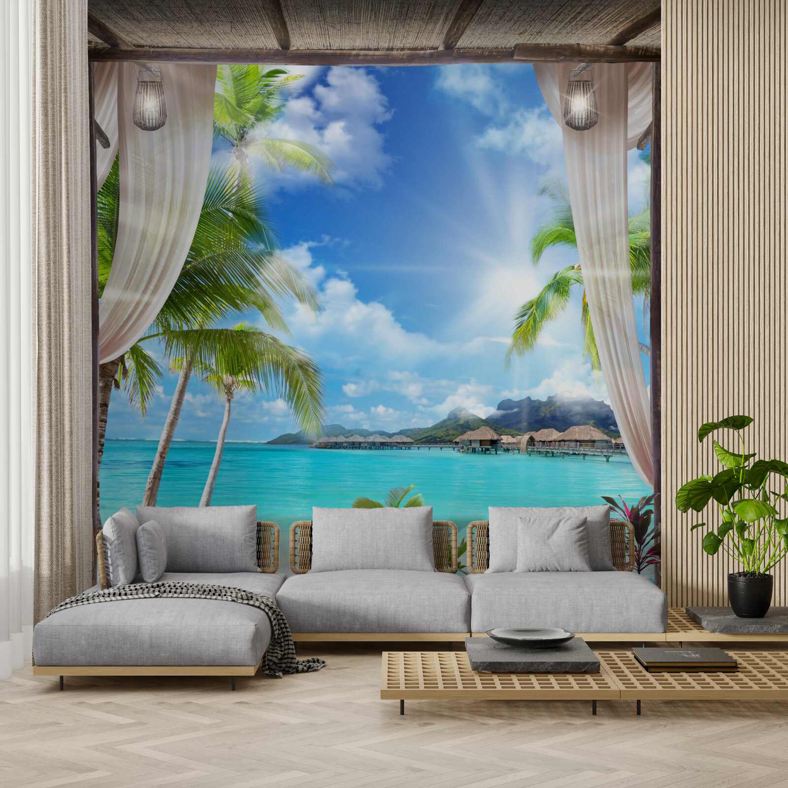 Фотошпалери красивий пляжний пейзаж