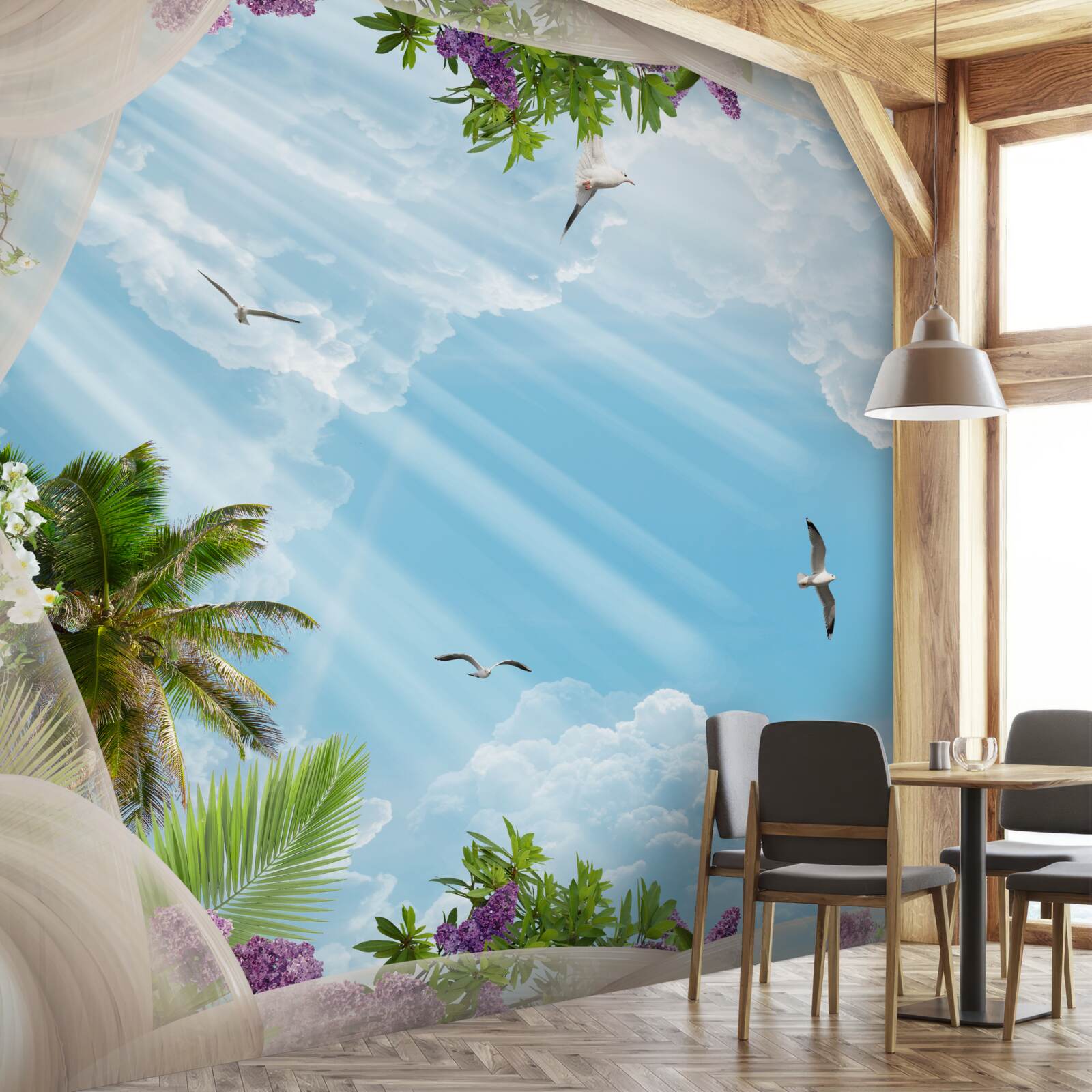 Фотошпалери птахи і небо