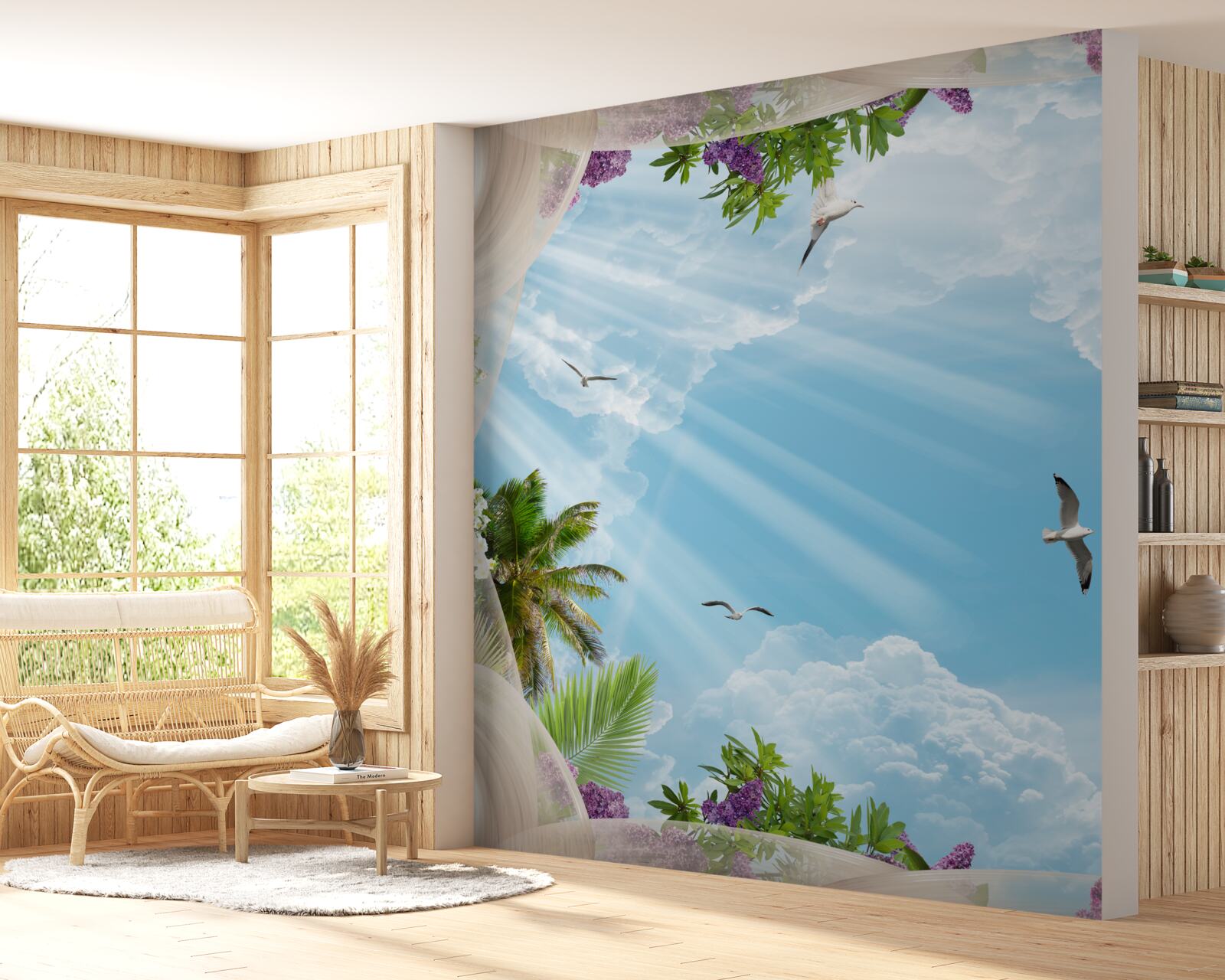 Фотошпалери птахи і небо