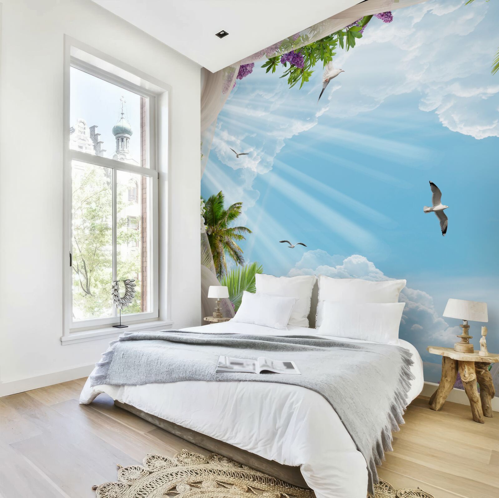 Фотошпалери птахи і небо