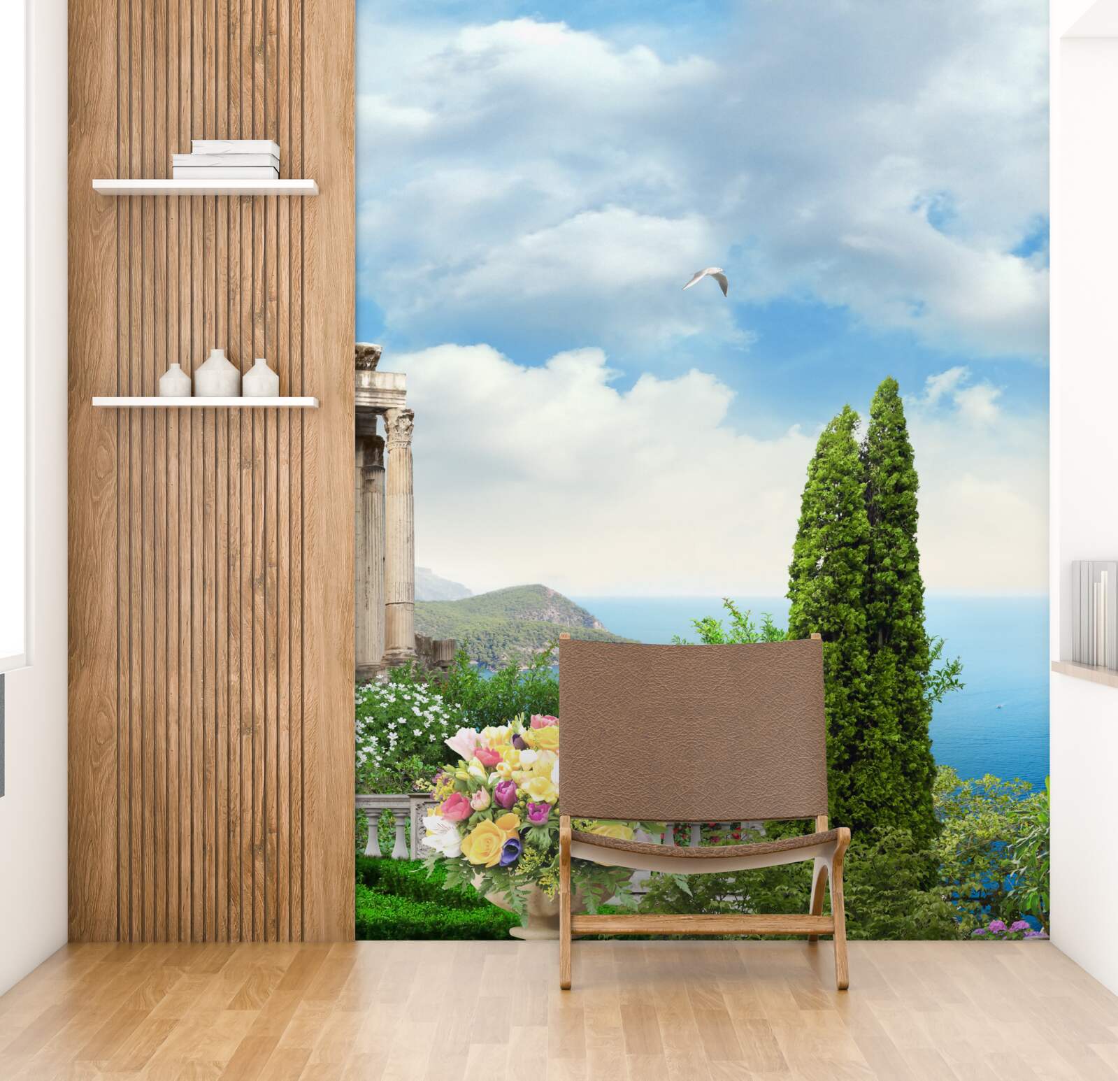 Фотошпалери вид на прекрасний краєвид з балкона