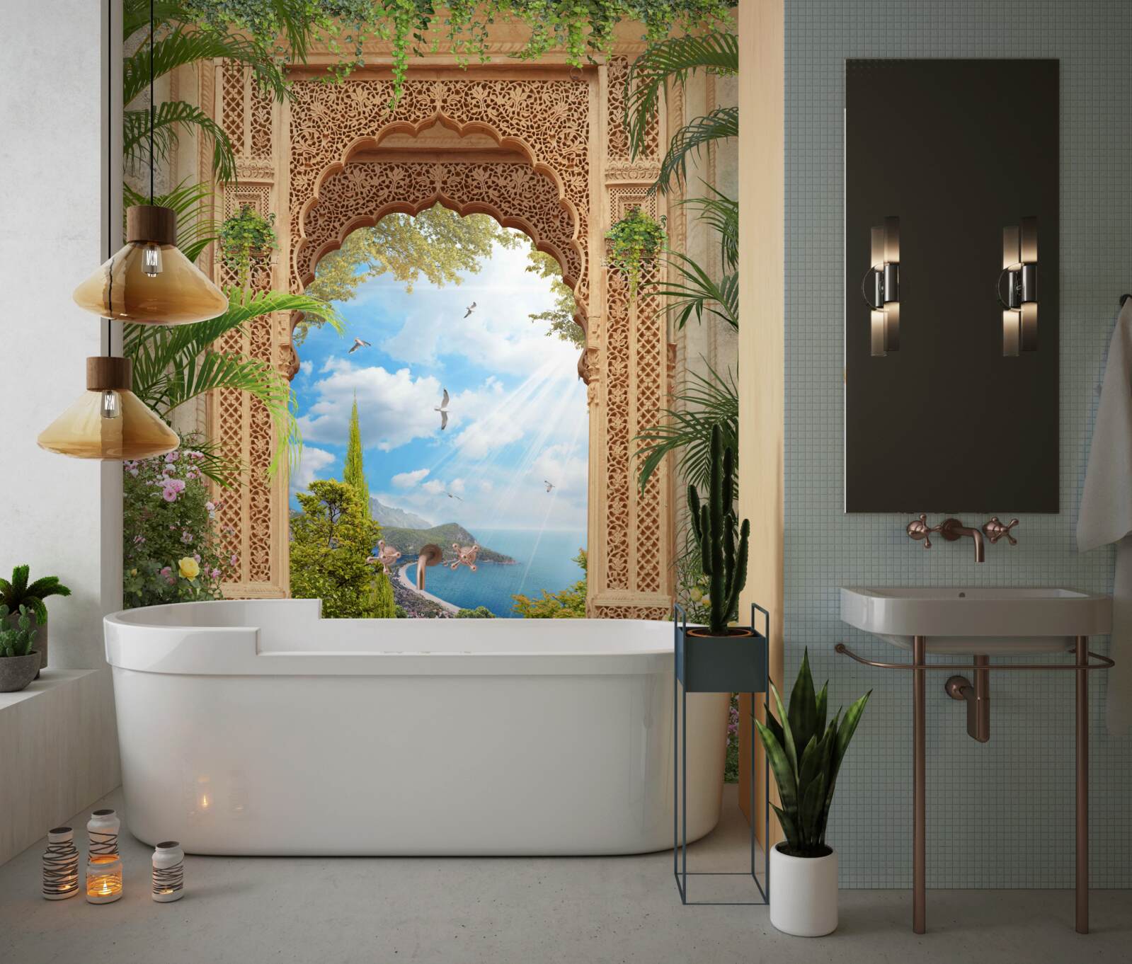 Фотошпалери витончена ажурна арка