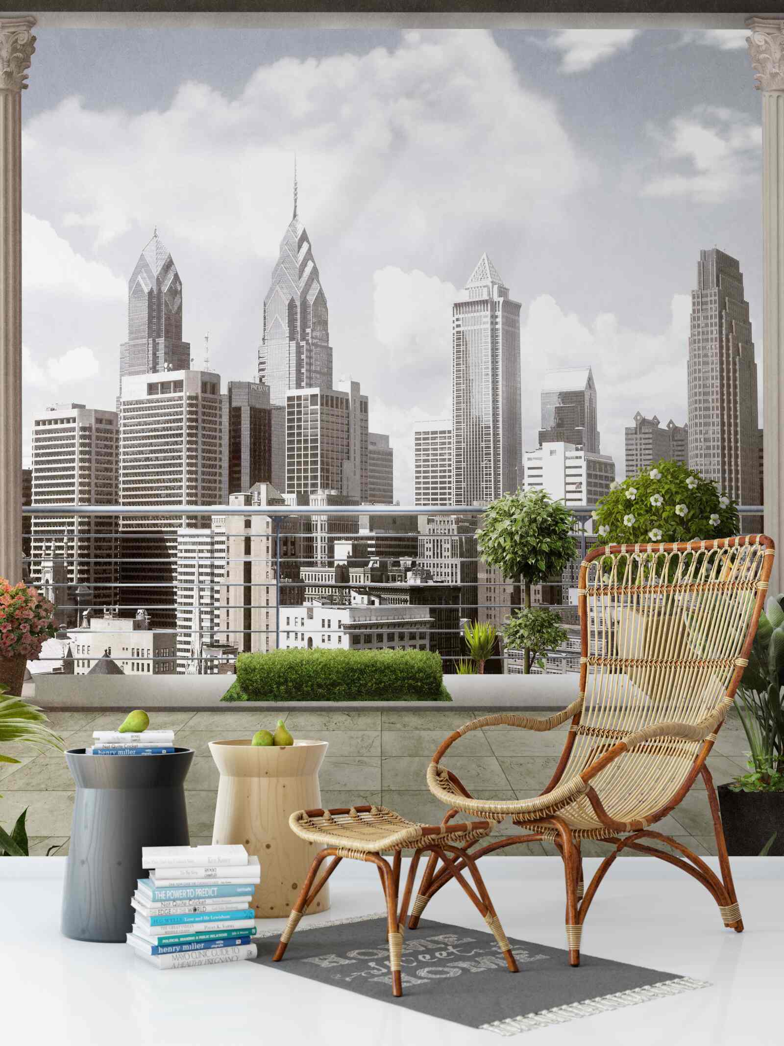 Фотошпалери пейзаж міських хмарочосів