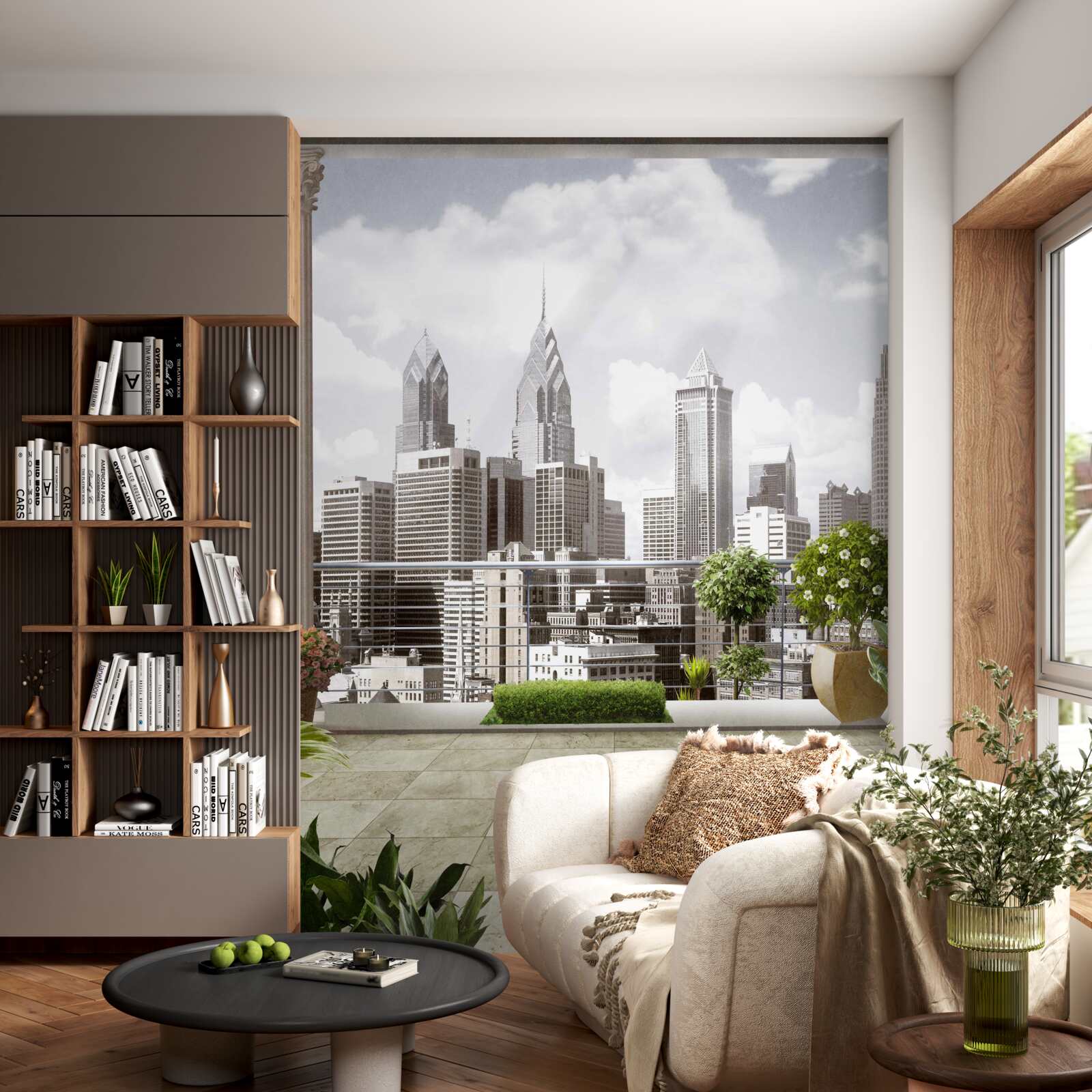 Фотошпалери пейзаж міських хмарочосів