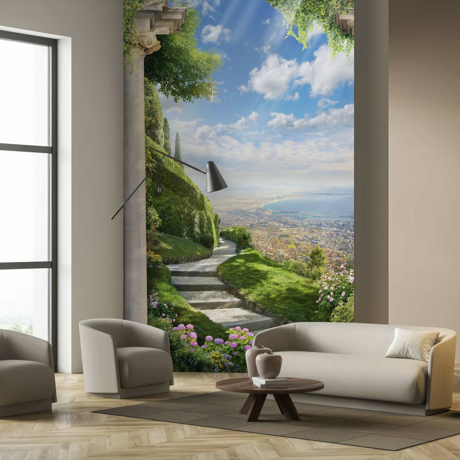 Фотошпалери пейзаж з видом на гавань