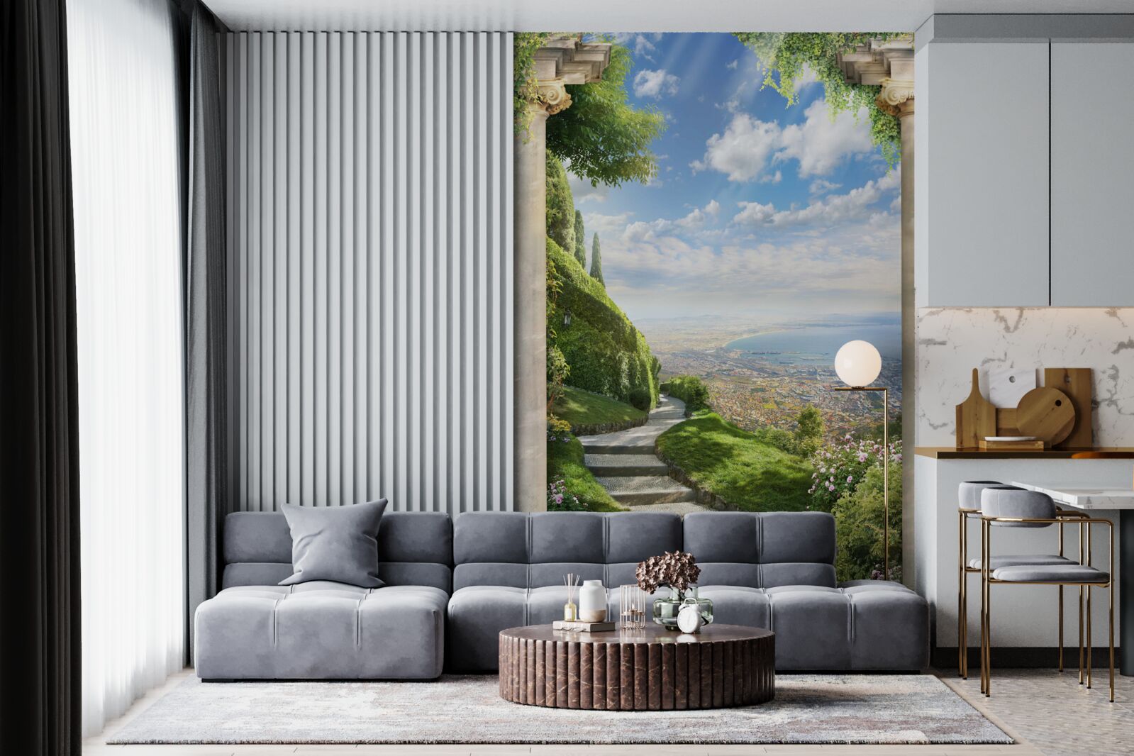 Фотошпалери пейзаж з видом на гавань