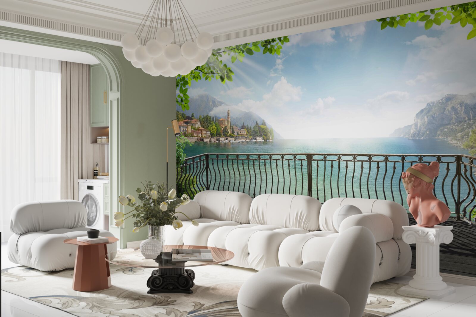 Фотошпалери панорама з відкритої тераси