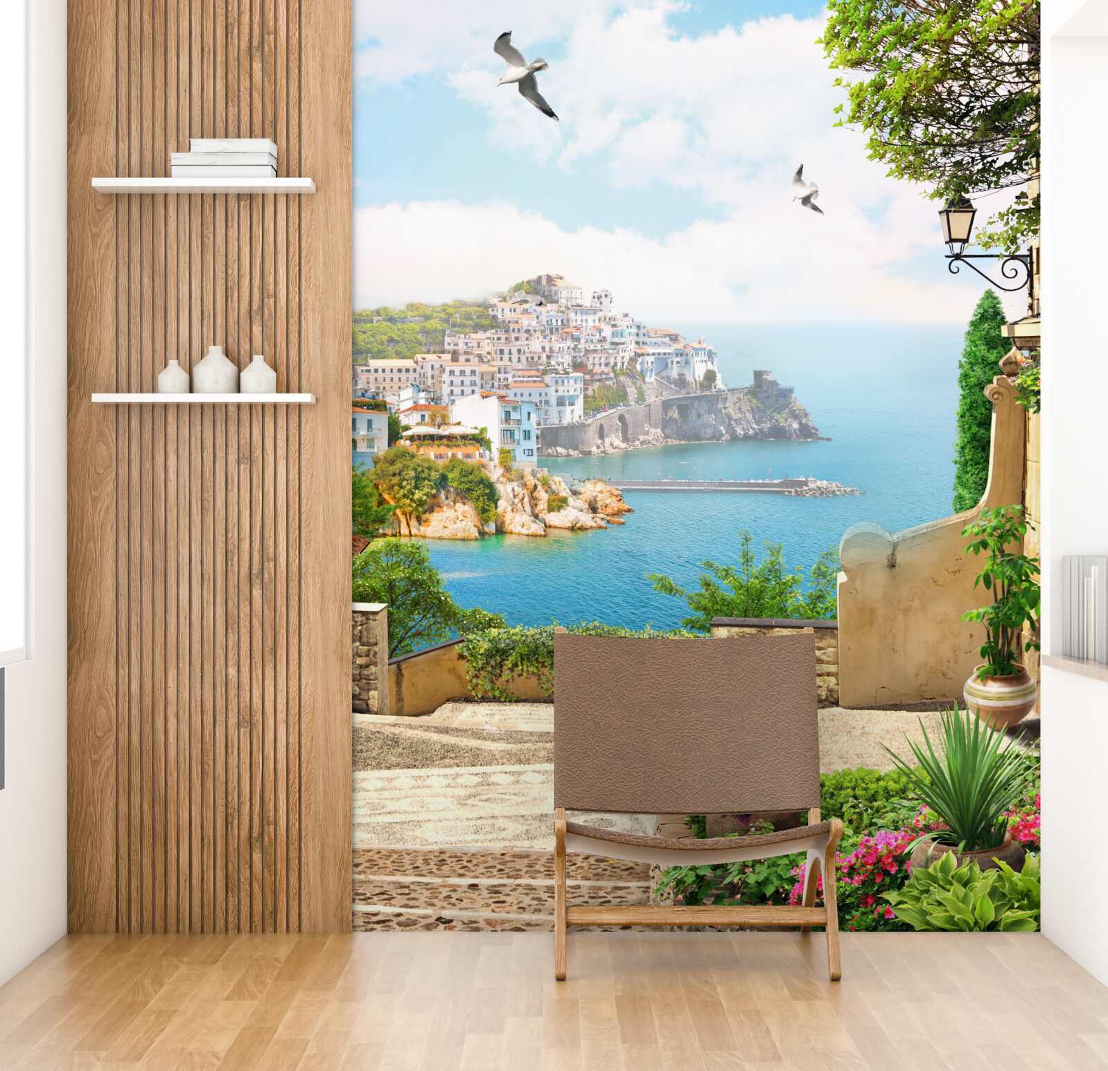 Фотошпалери будинки на узбережжі