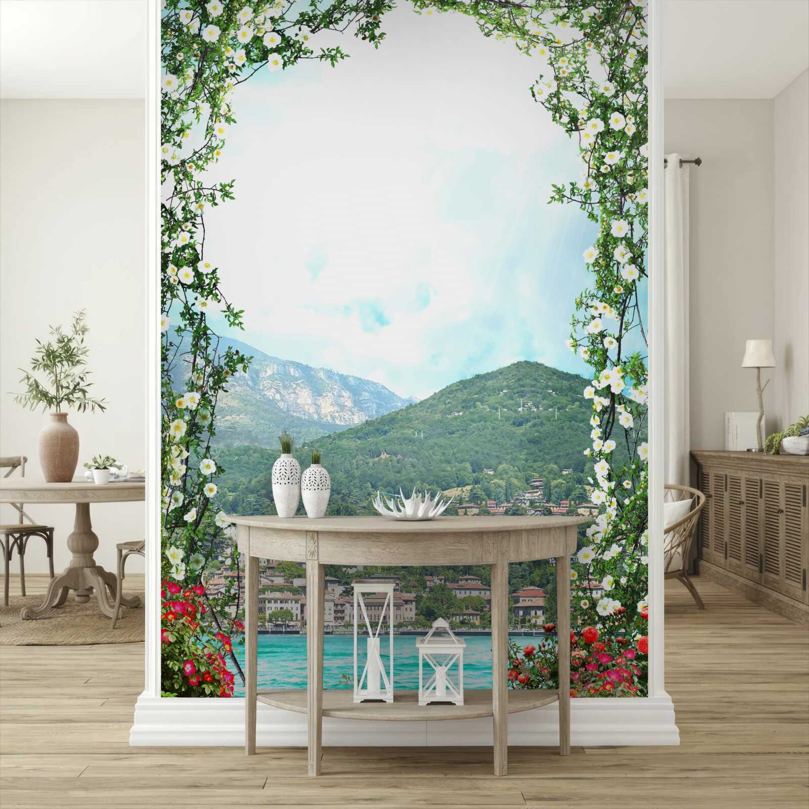 Фотошпалери панорама жвавого міста