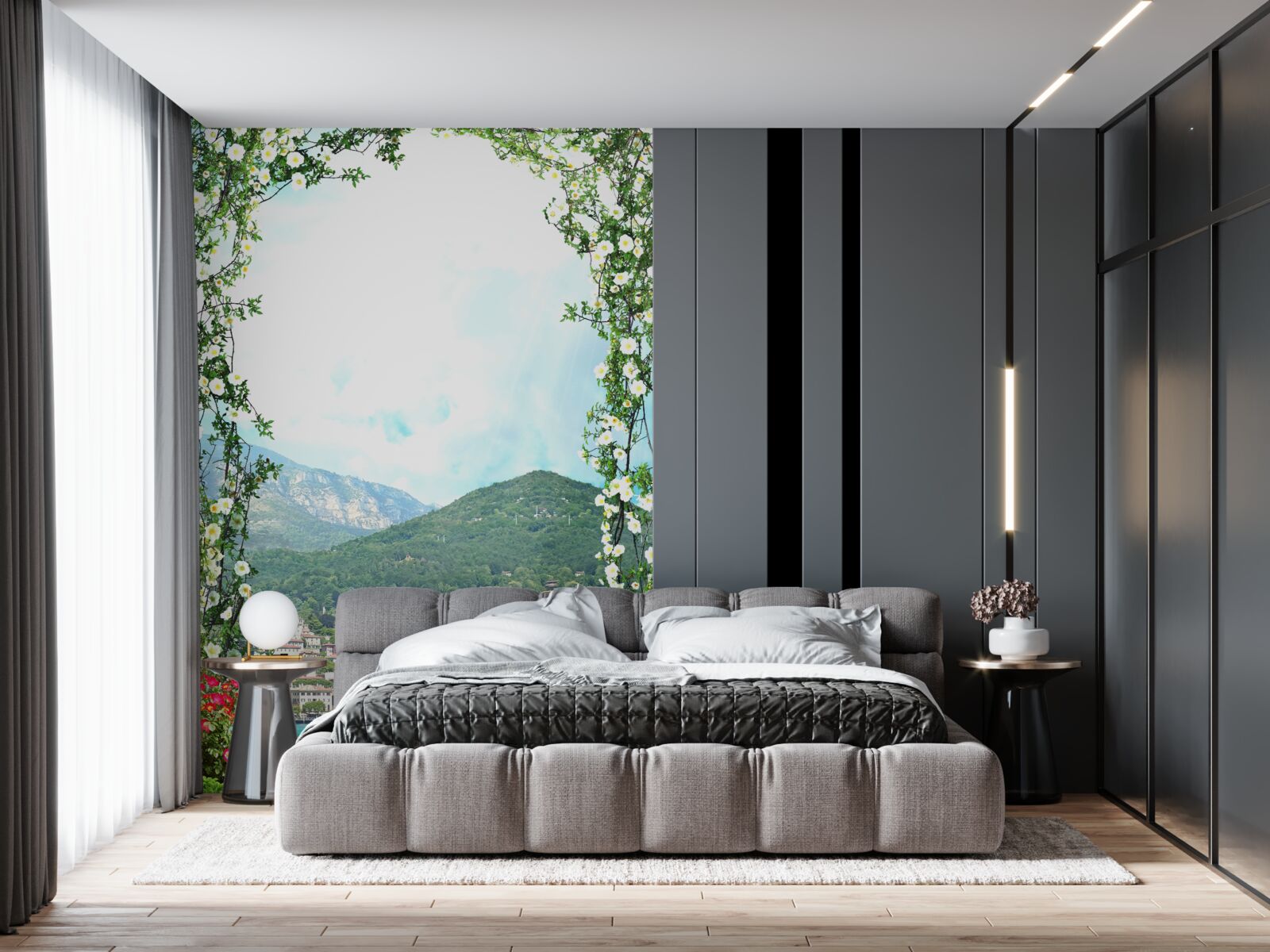 Фотошпалери панорама жвавого міста